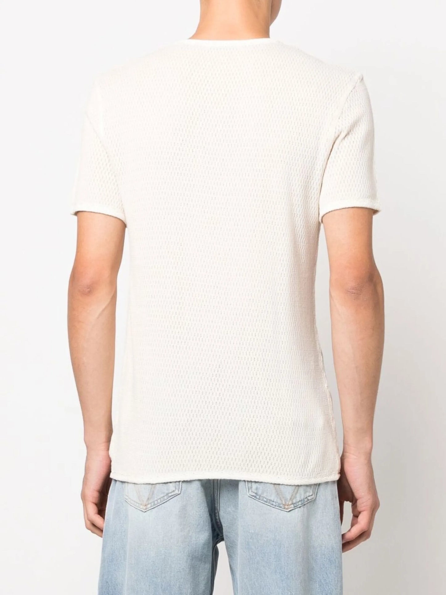 short-sleeve mesh T-shirt