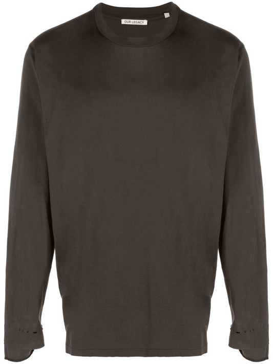 crew neck long-sleeved T-shirt