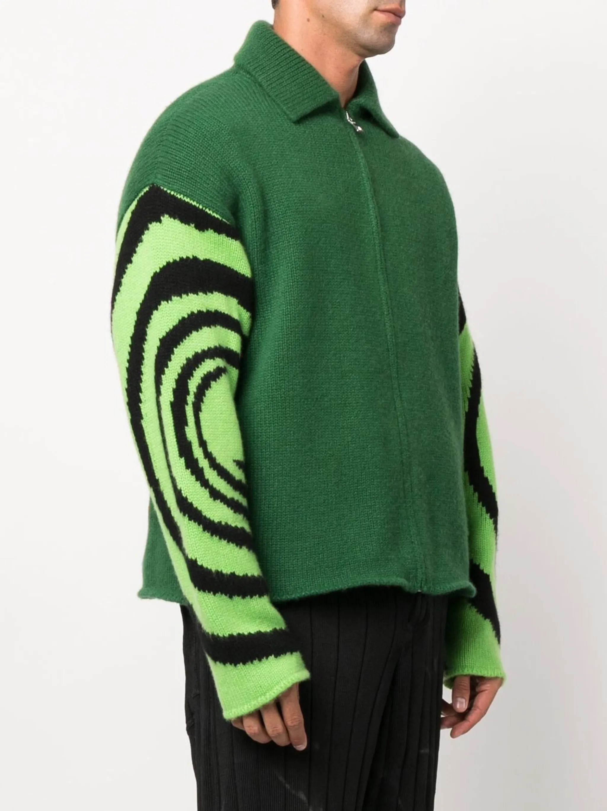Natural Mistic zip-up cardigan