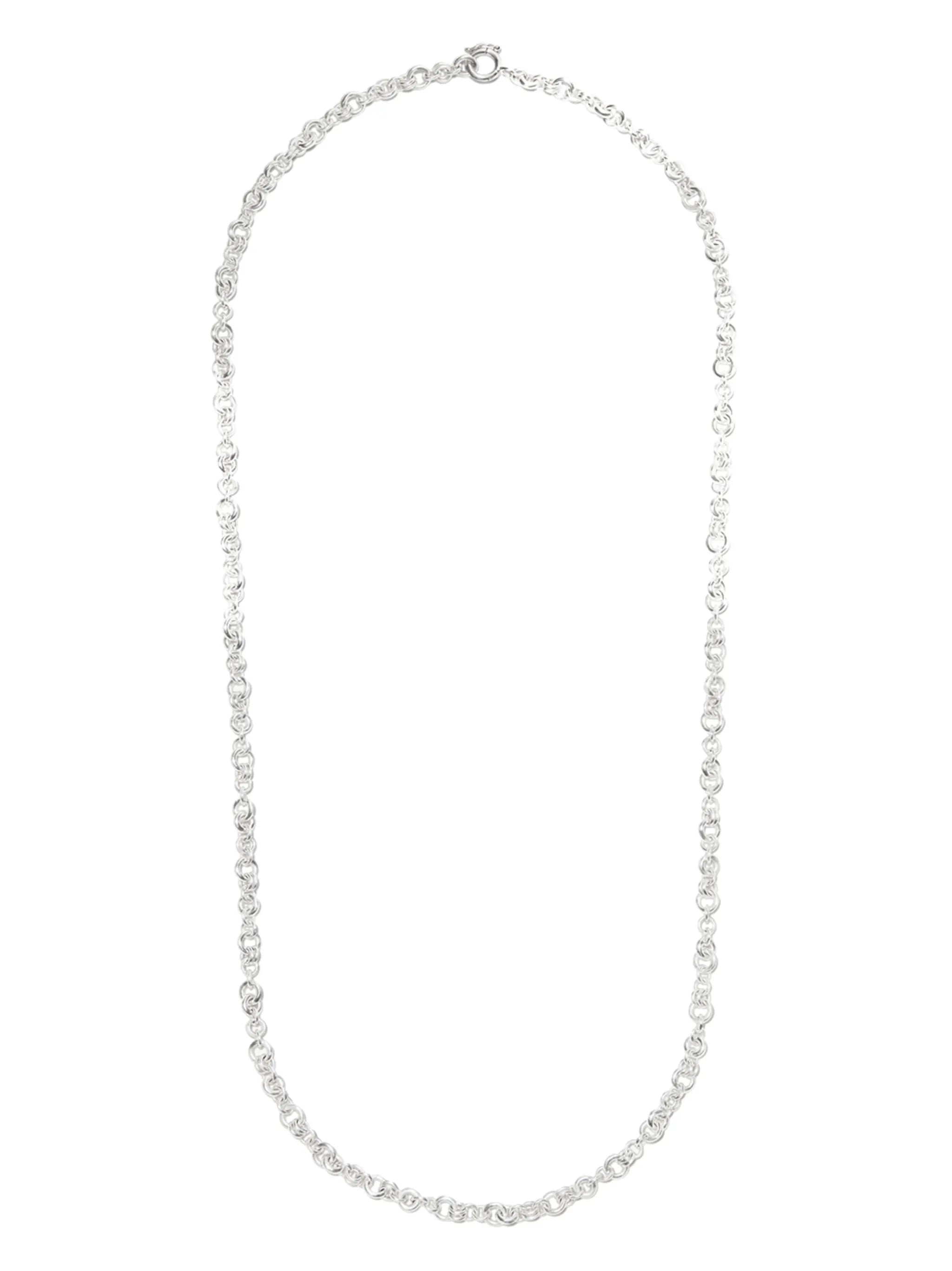 sterling silver rolo-chain necklace