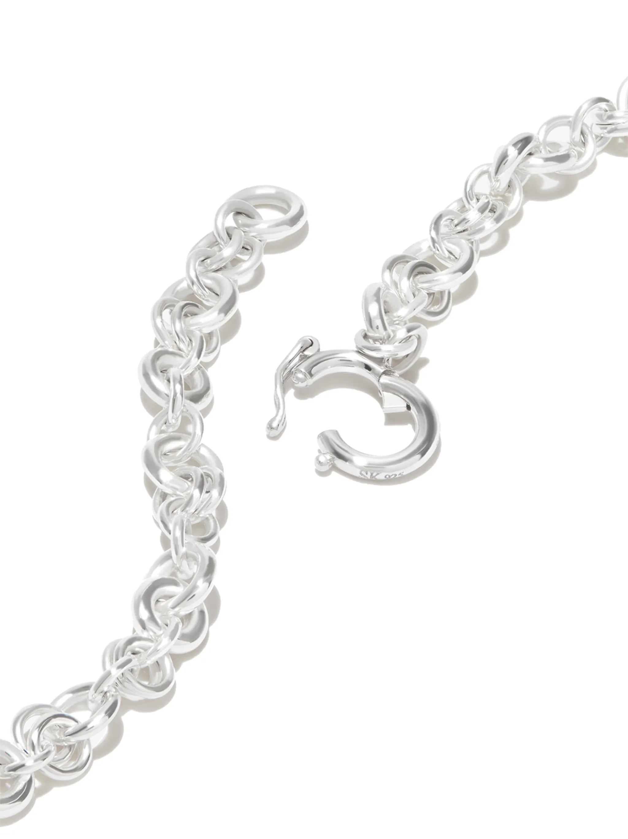 sterling silver rolo-chain necklace