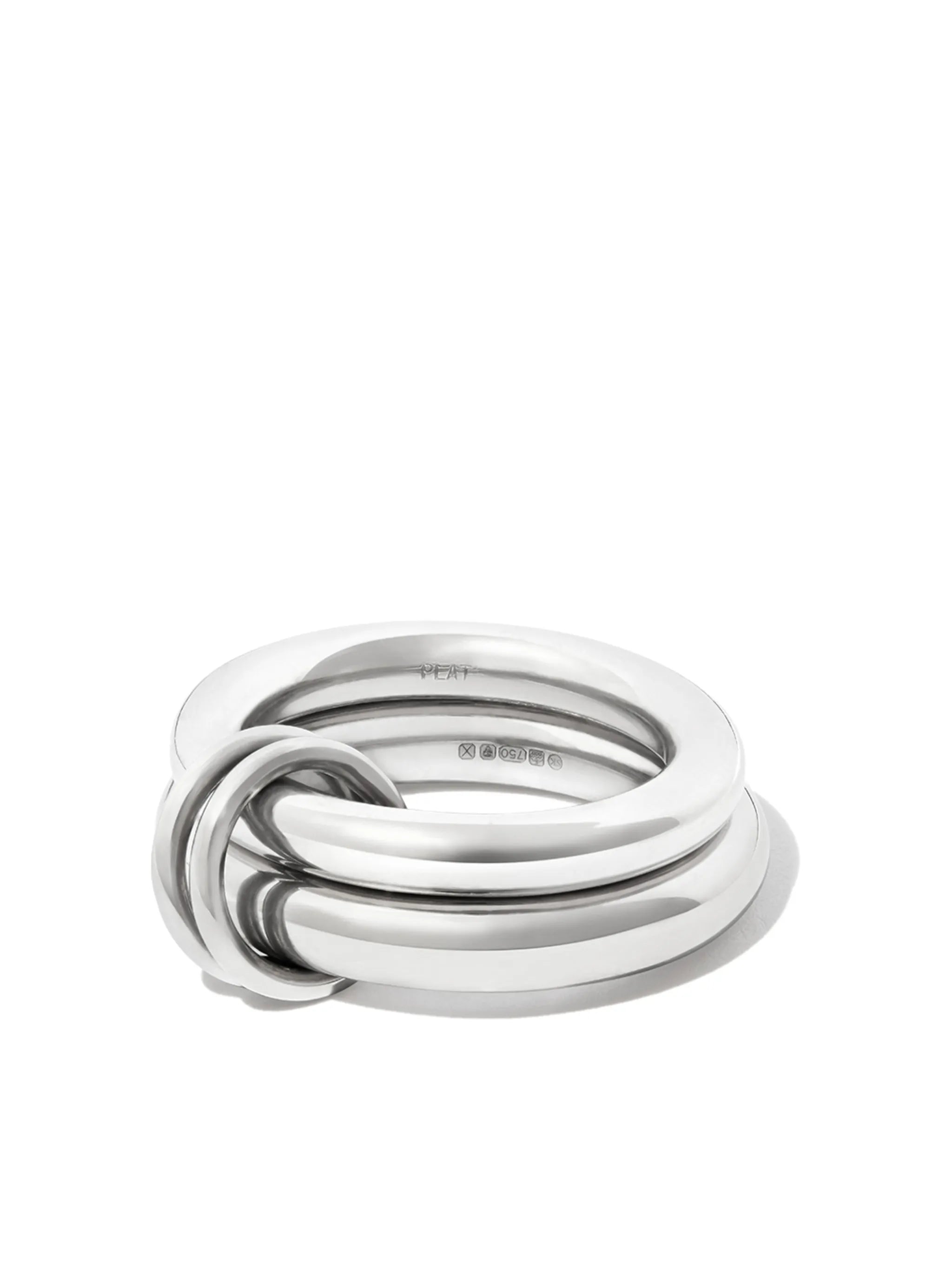 platinum and 18kt black gold Connect ring