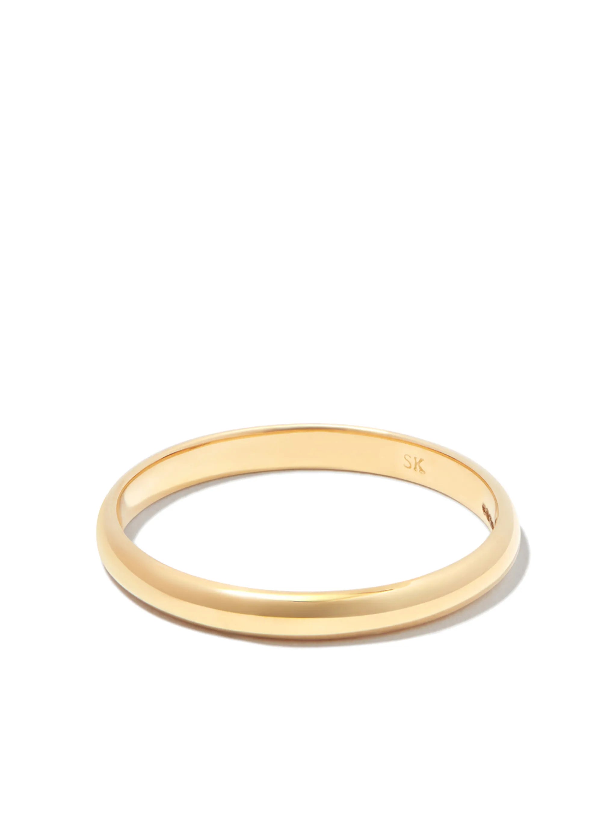 18K yellow gold Half Round ring