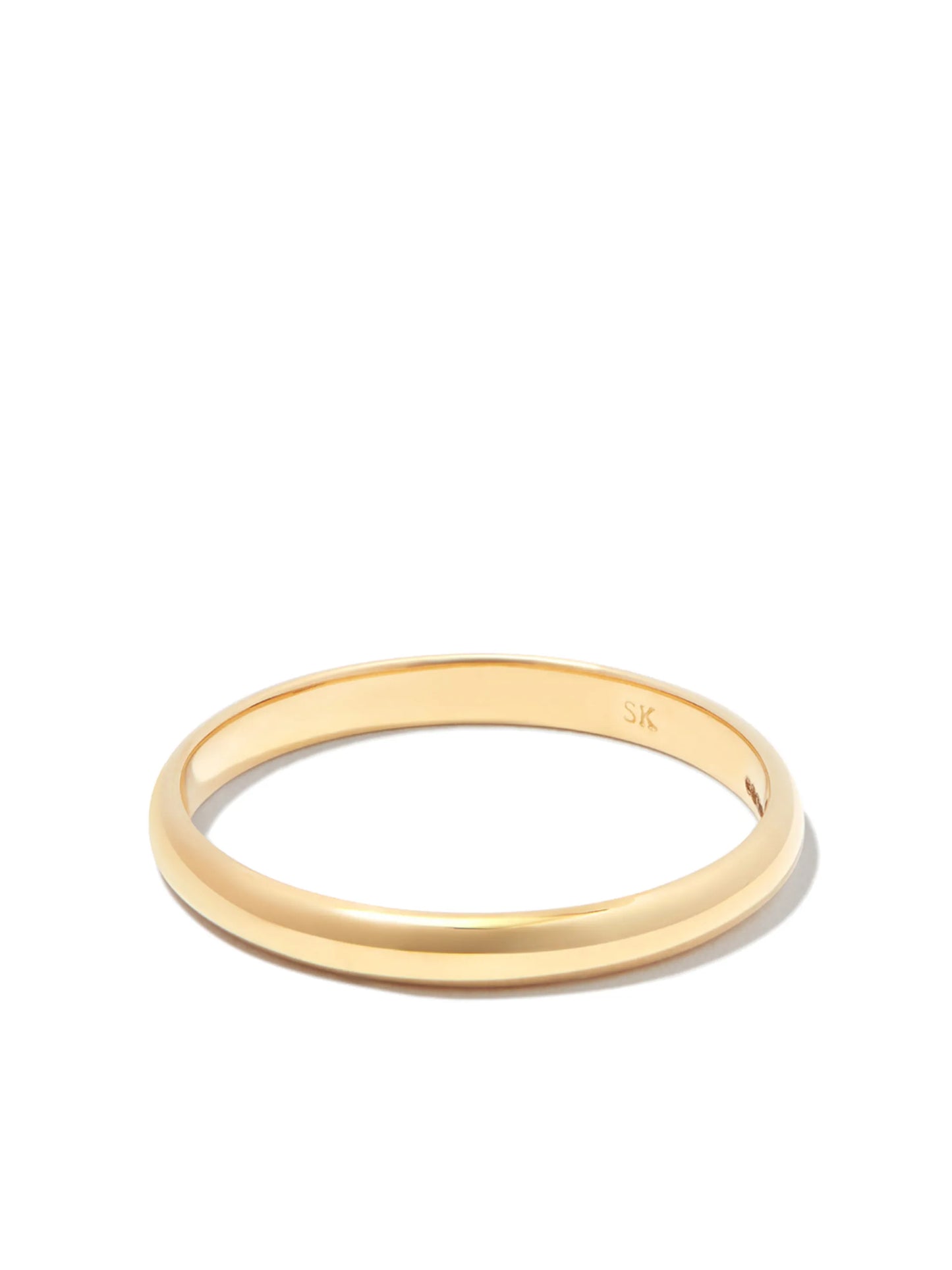 18K yellow gold Half Round ring