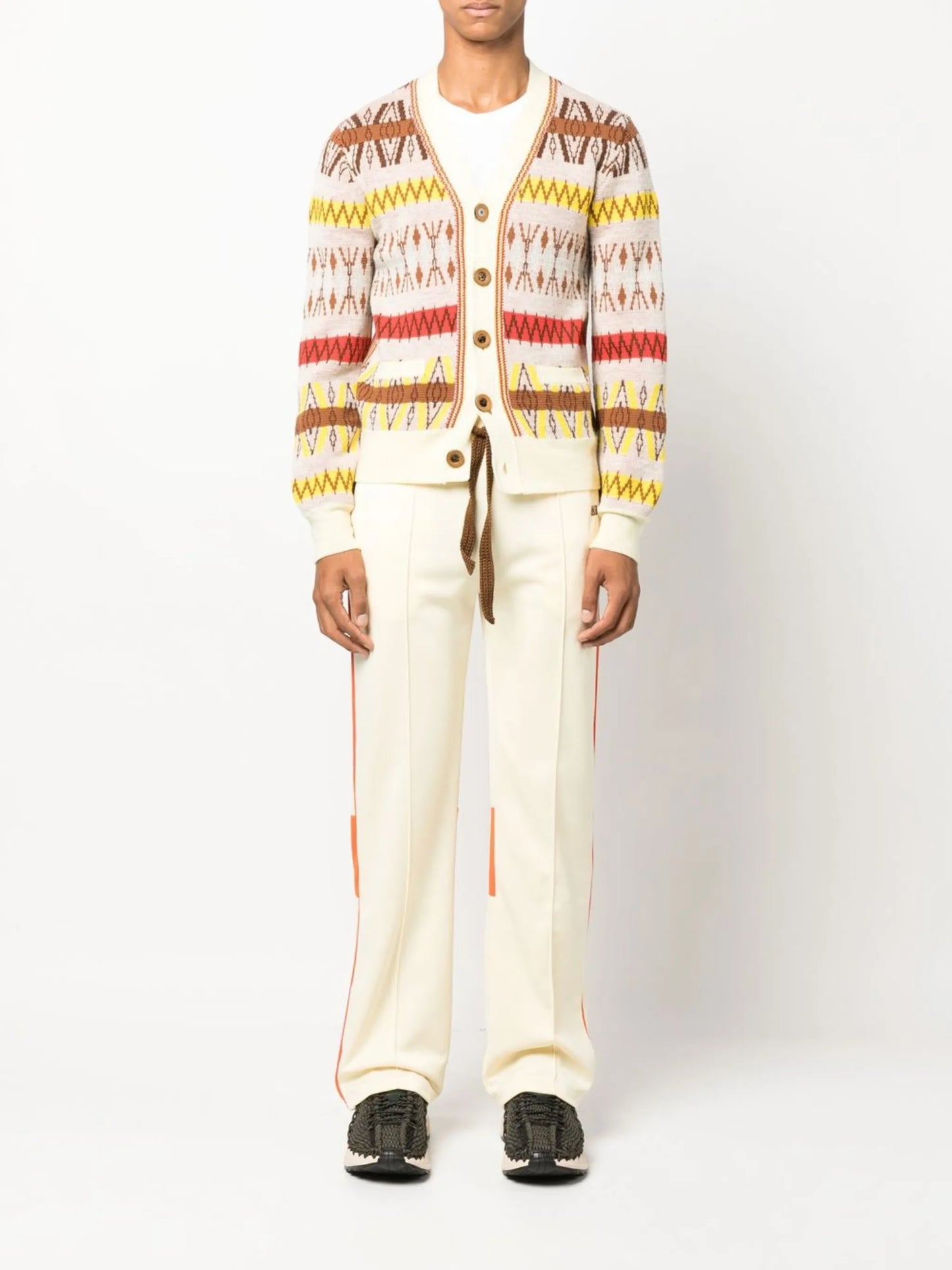 contrast panel track pants