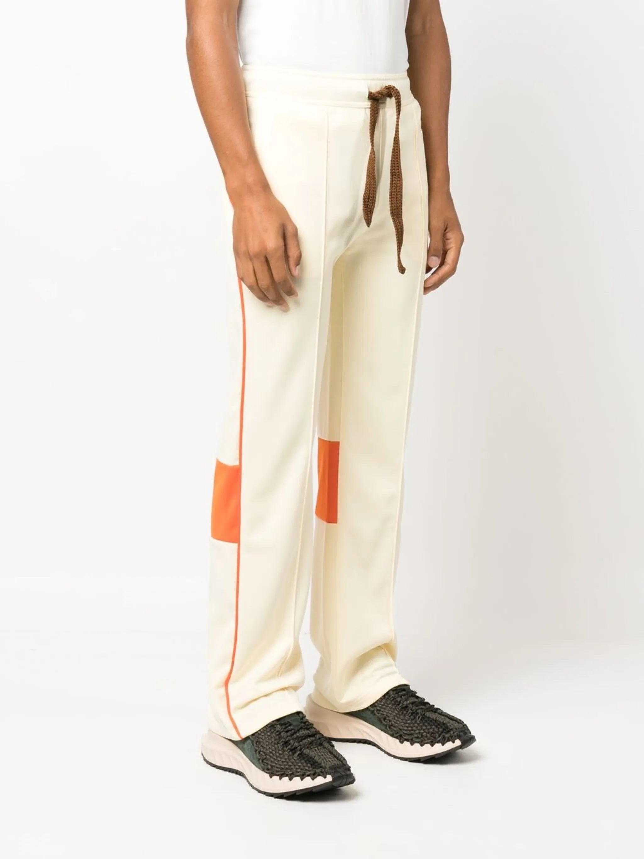contrast panel track pants