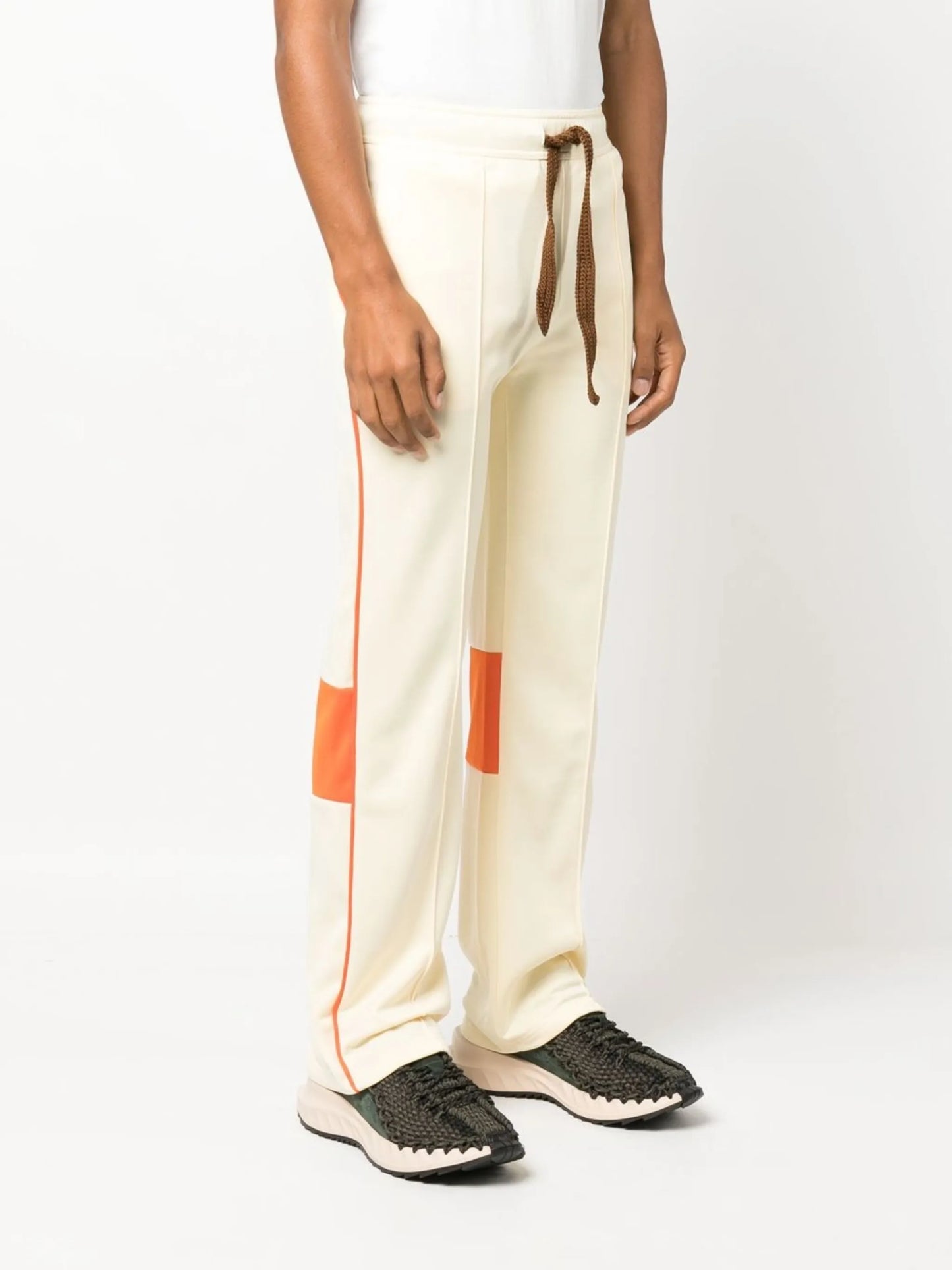 contrast panel track pants