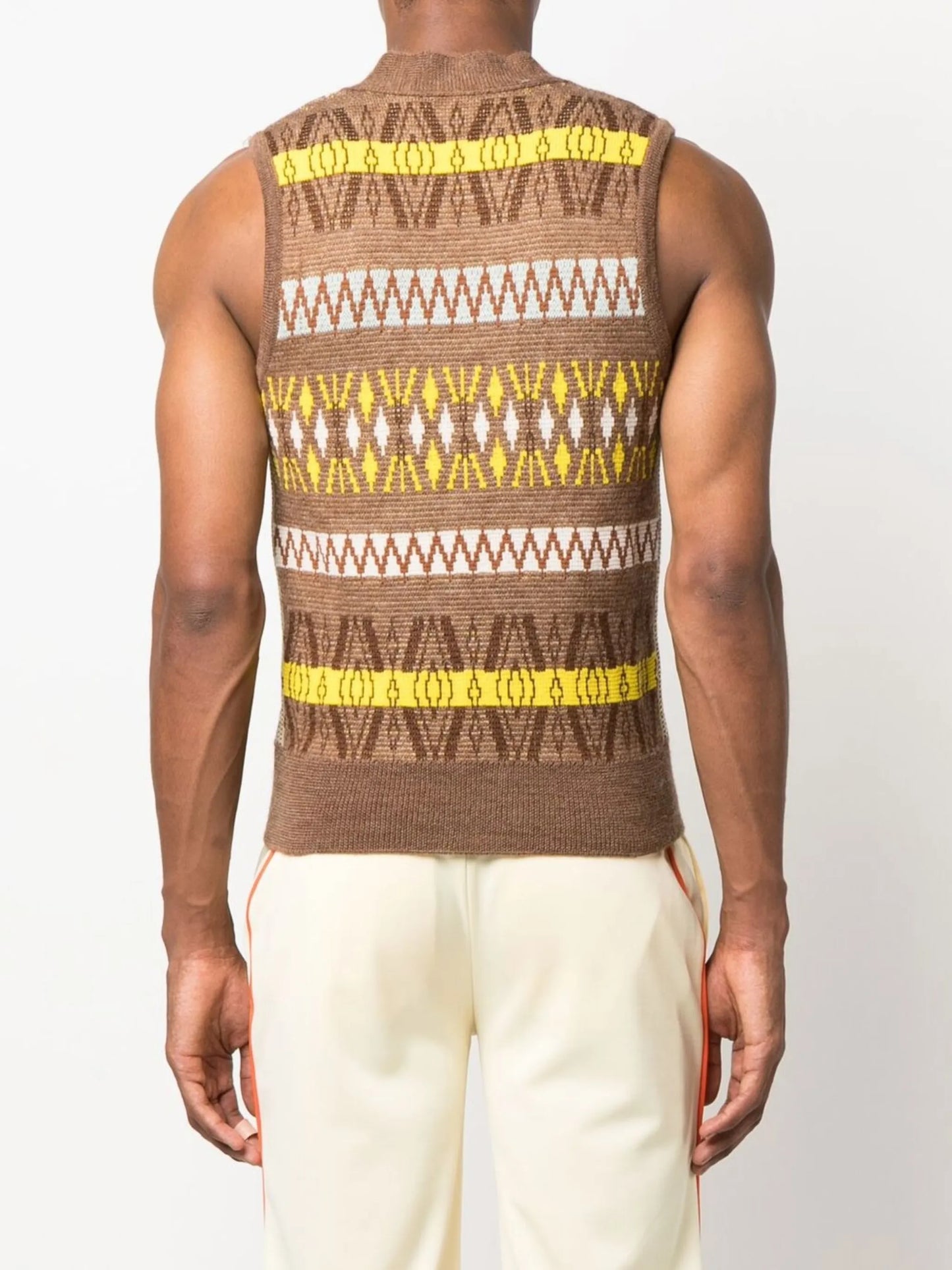 button-up jumper vest