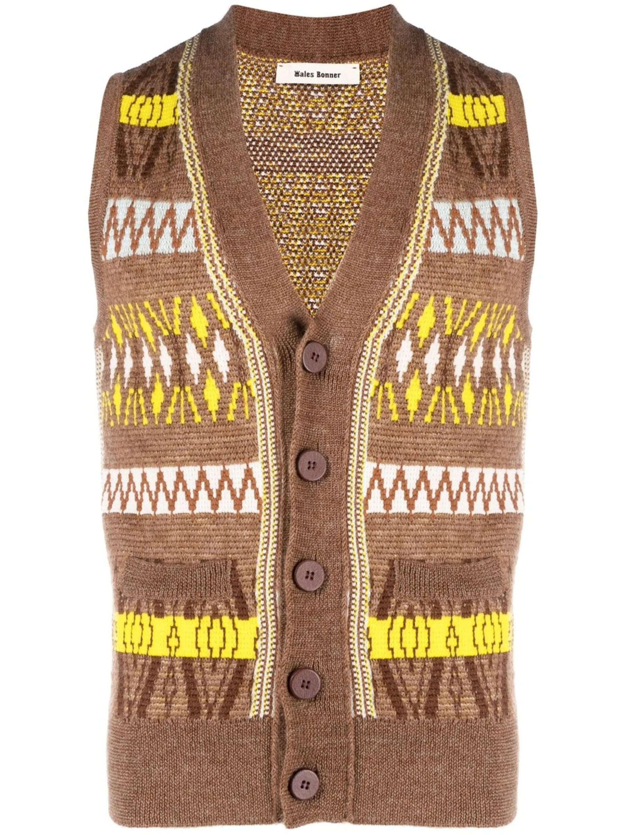button-up jumper vest