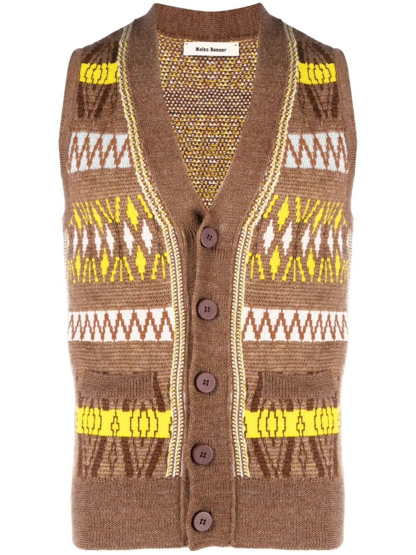 button-up jumper vest