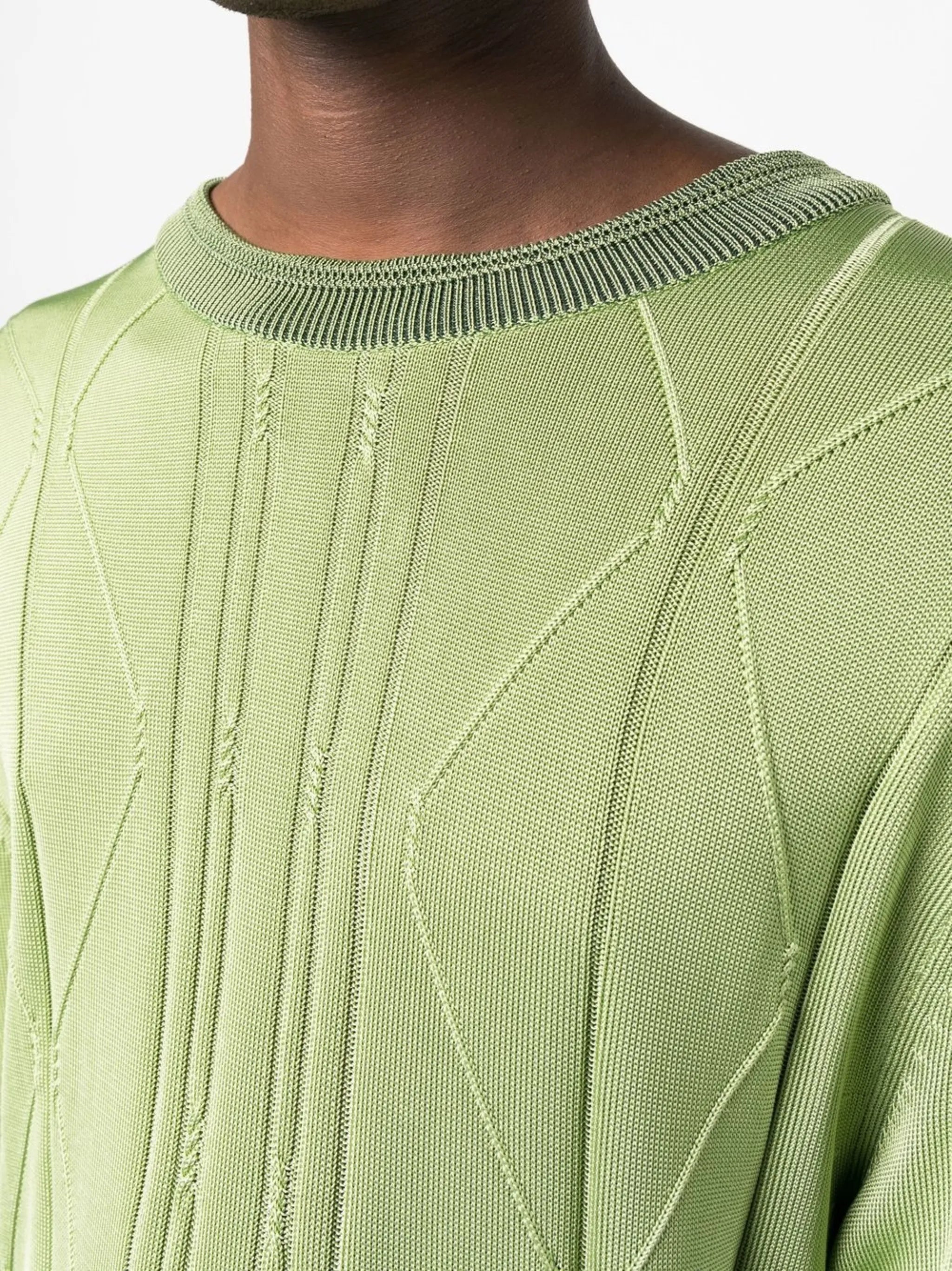 fine cable knit short sleeve jumper