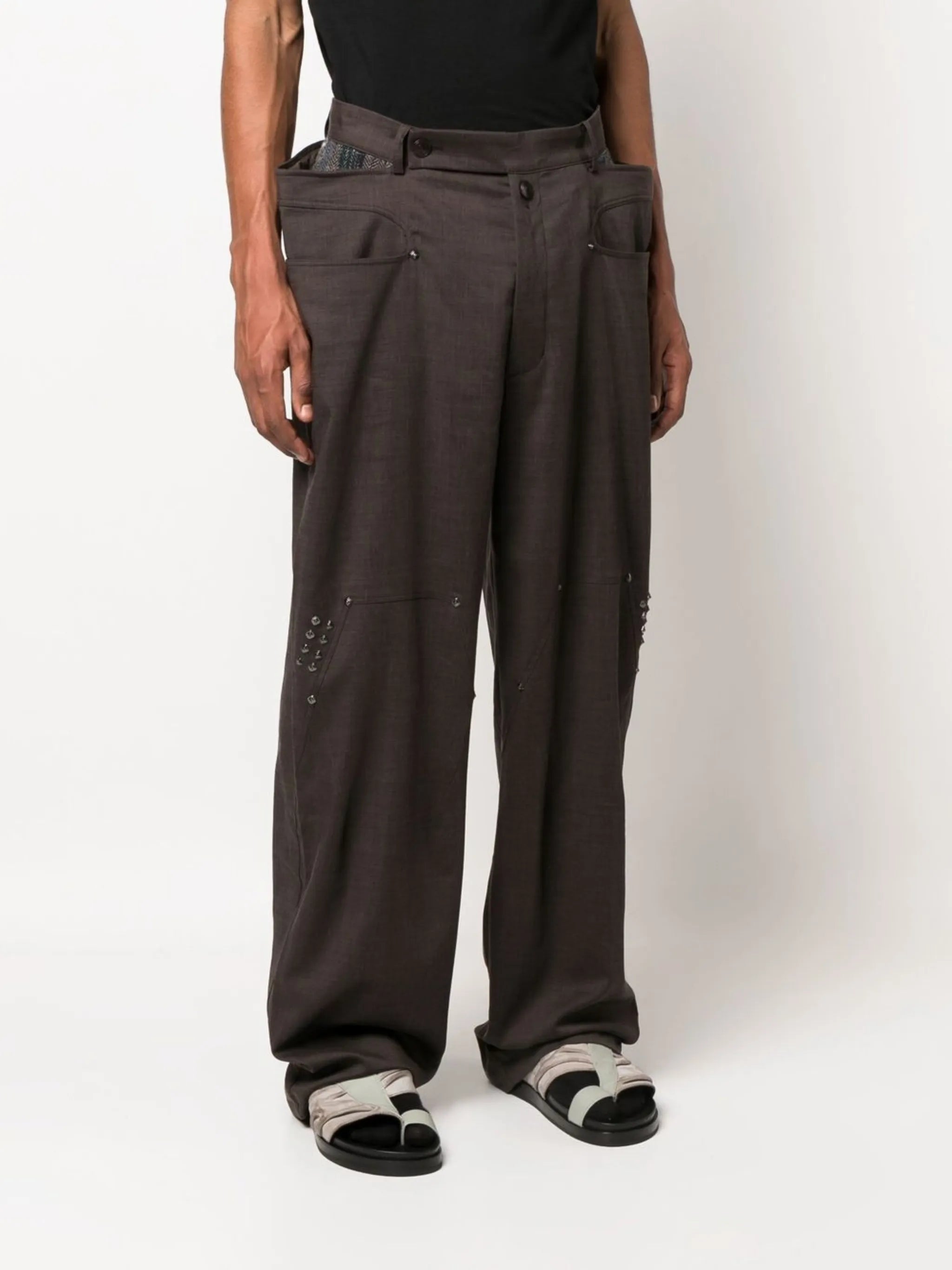 Antharas wide-leg trousers