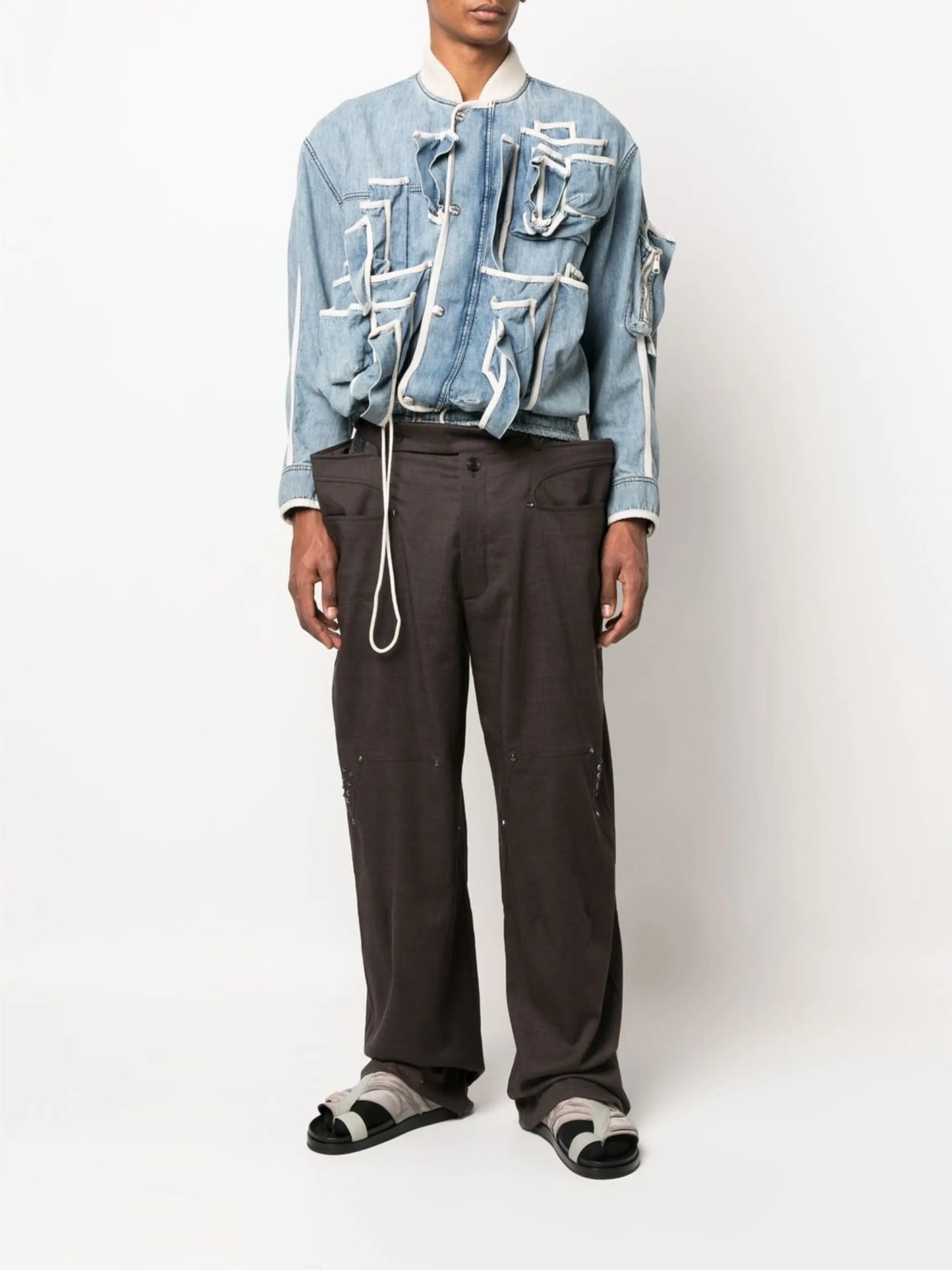 Antharas wide-leg trousers
