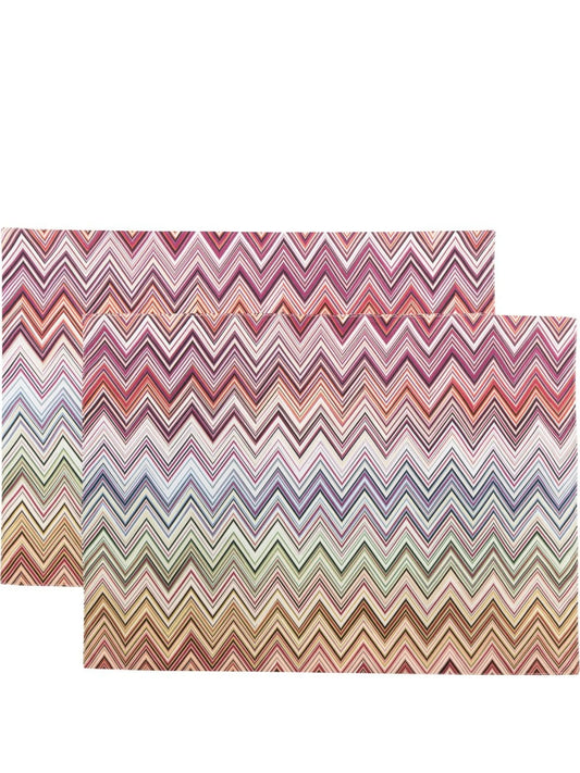 zigzag-print placemats (set of two)