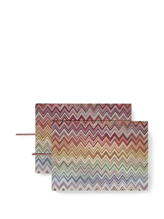 Andorra zigzag-print placemats (set of two)