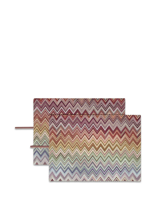 Andorra zigzag-print placemats (set of two)