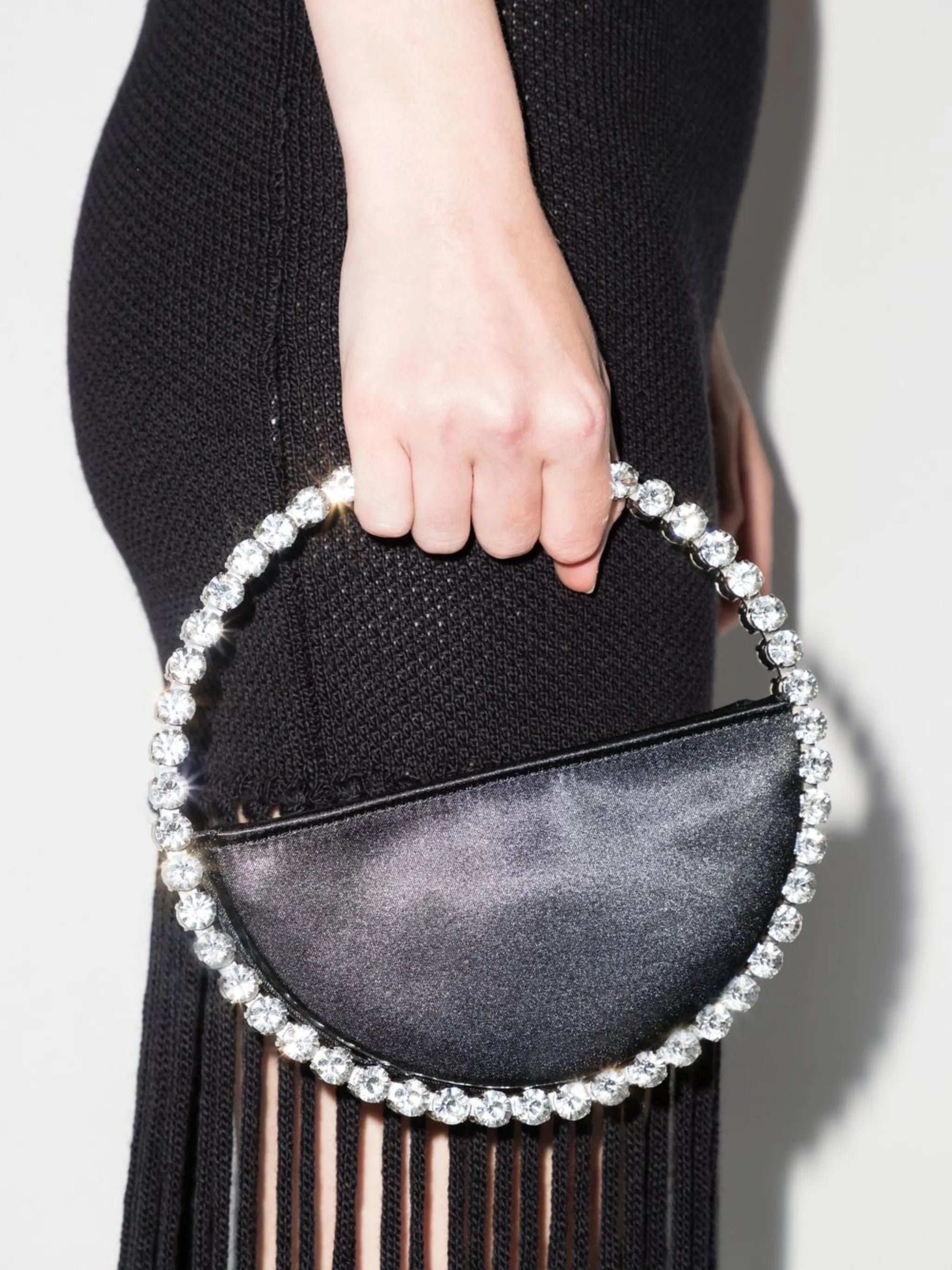 Eternity crystal-embellished handbag