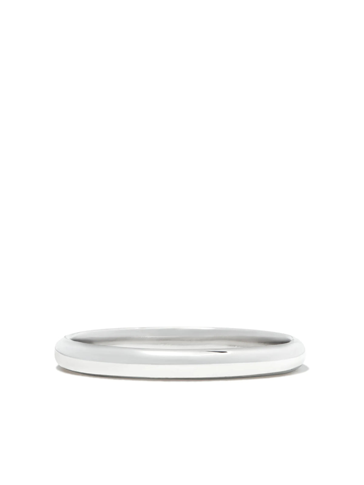 18kt white gold Half Round ring