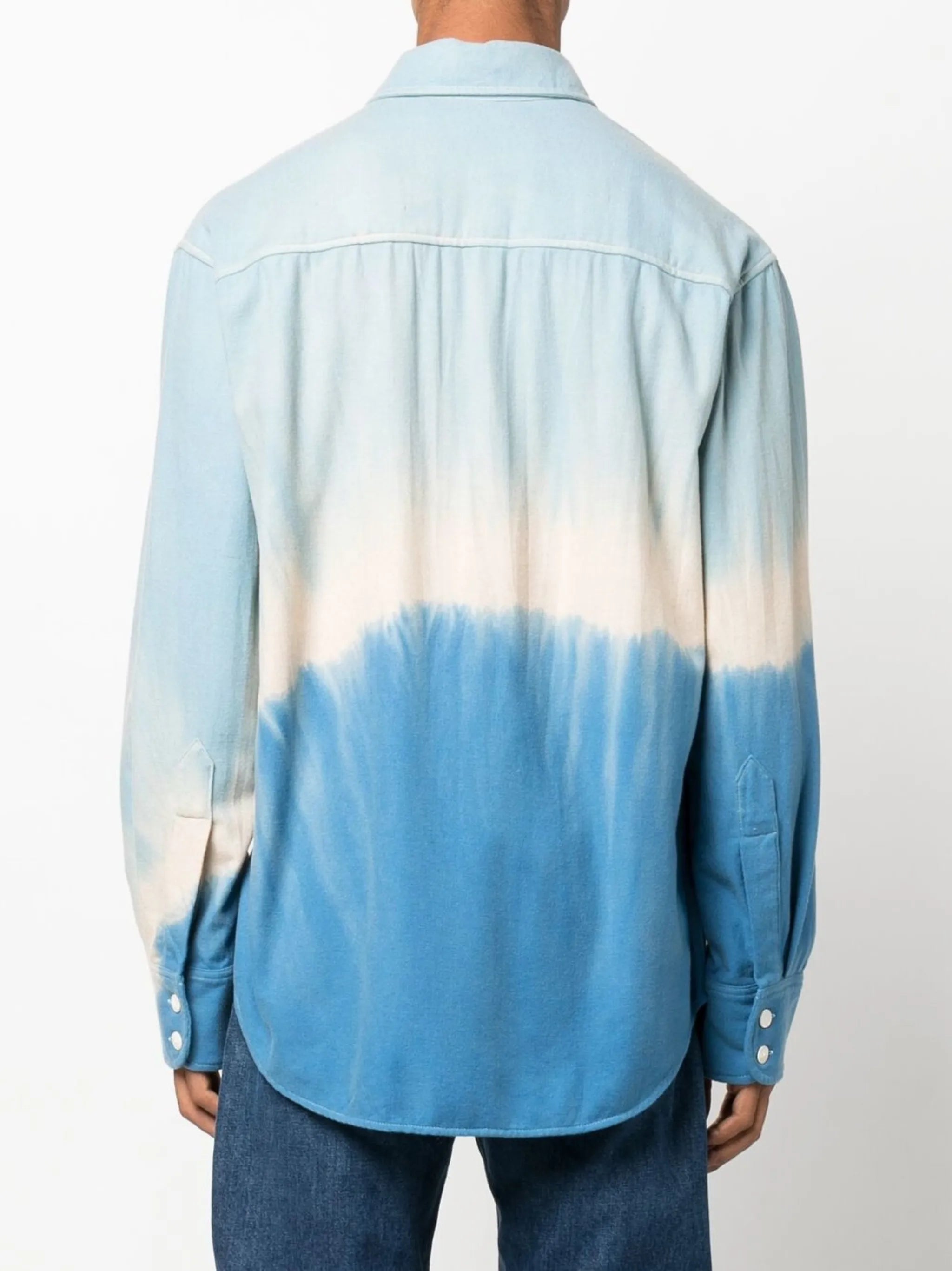 tie-dye long-sleeved shirt