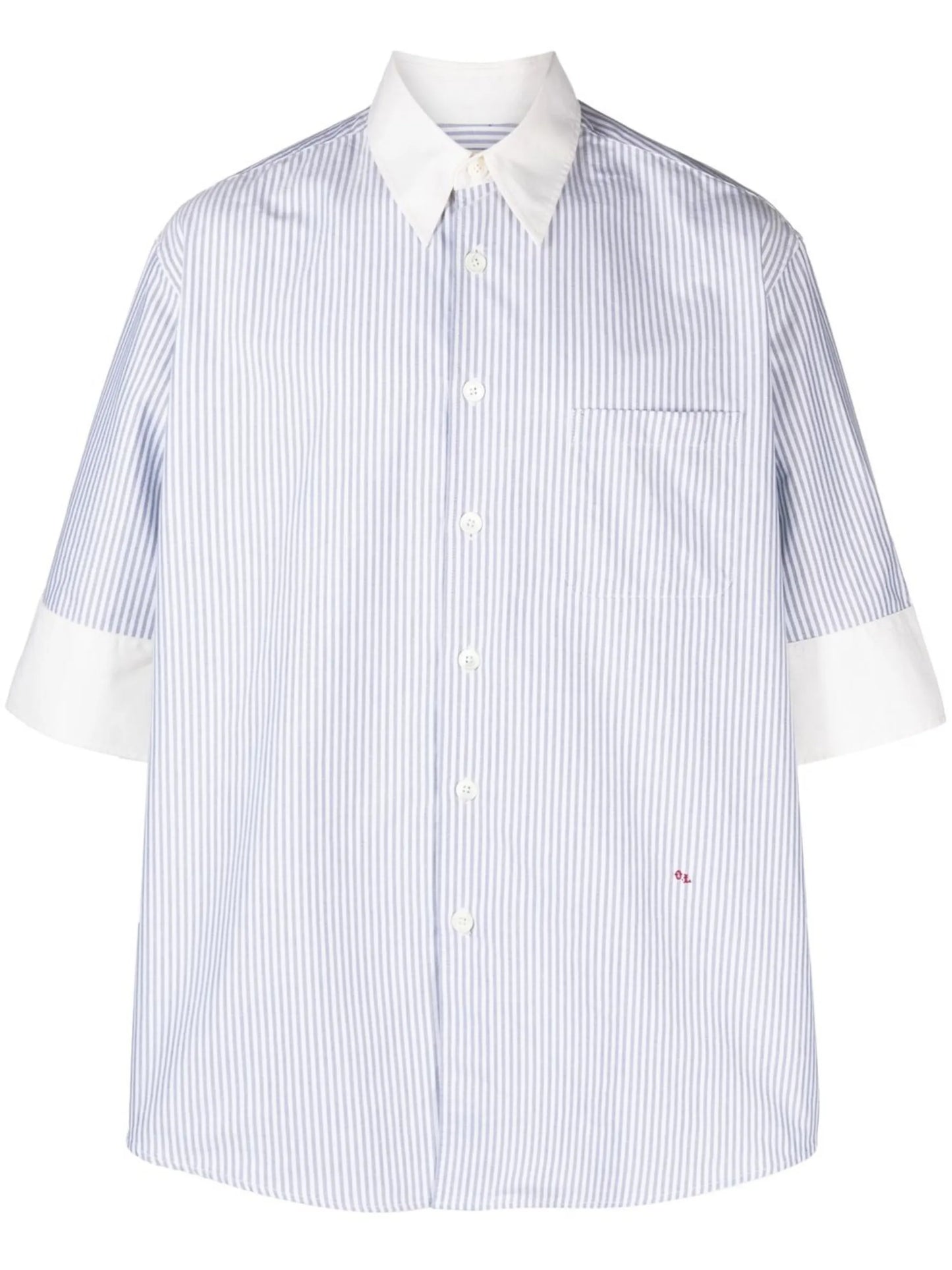 pinstripe oversize arms shirt