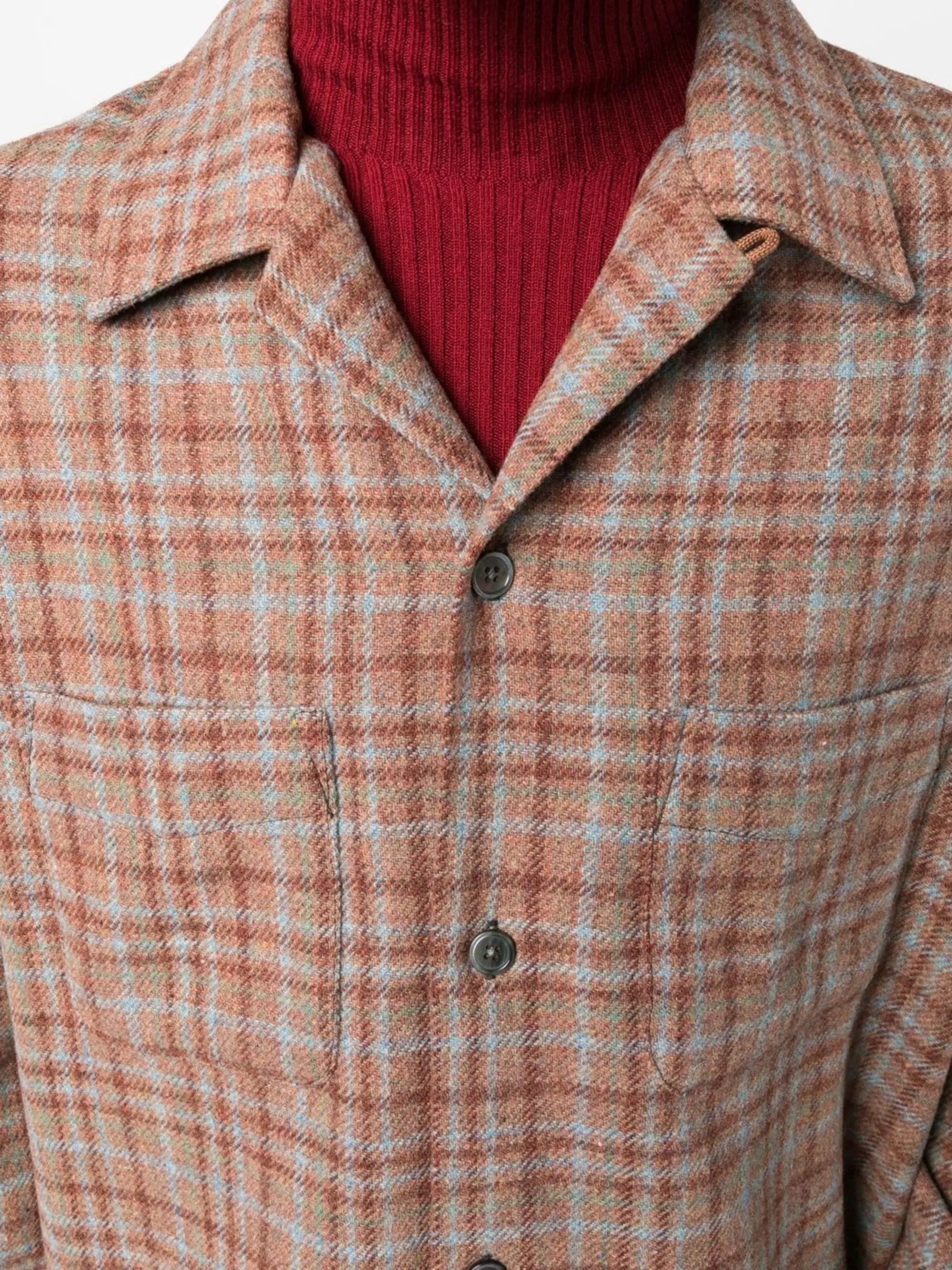checked wool shirt
