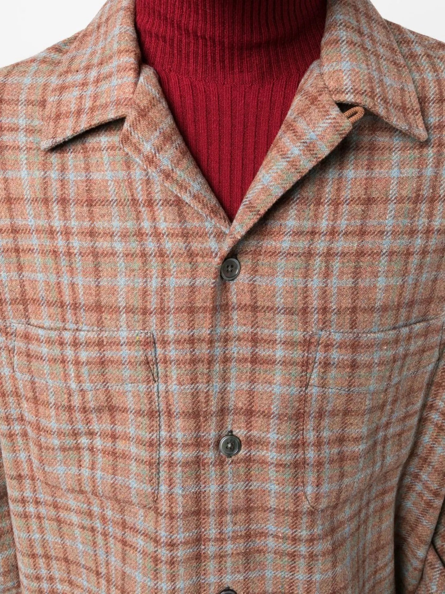 checked wool shirt