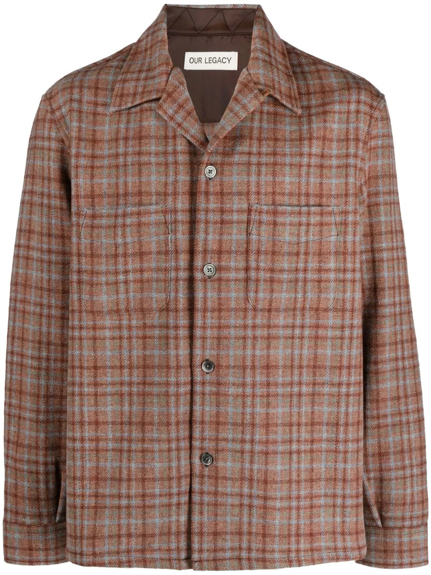 checked wool shirt