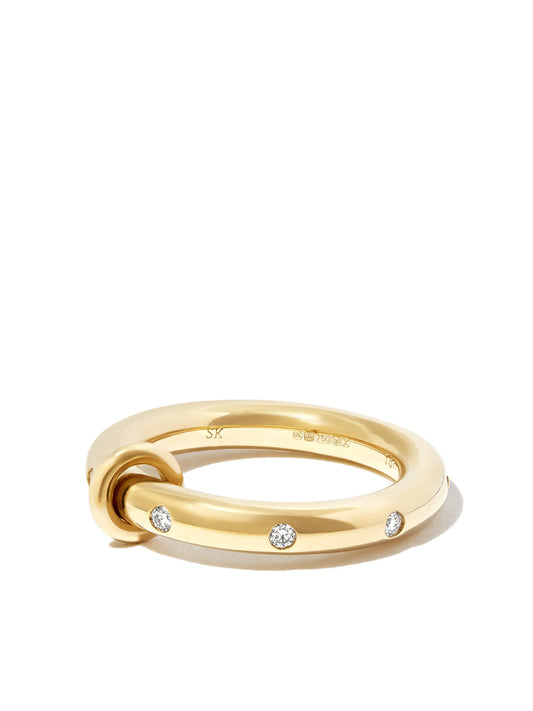 18K yellow gold Ovio diamond ring
