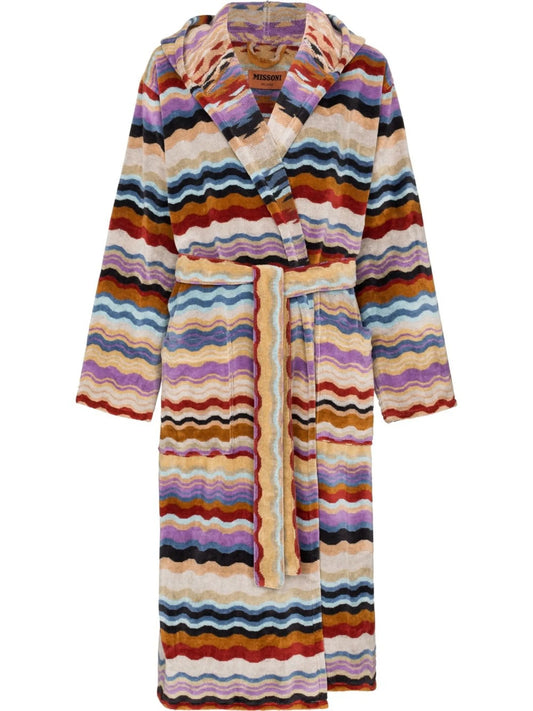 Bonnie zig-zag pattern dressing gown