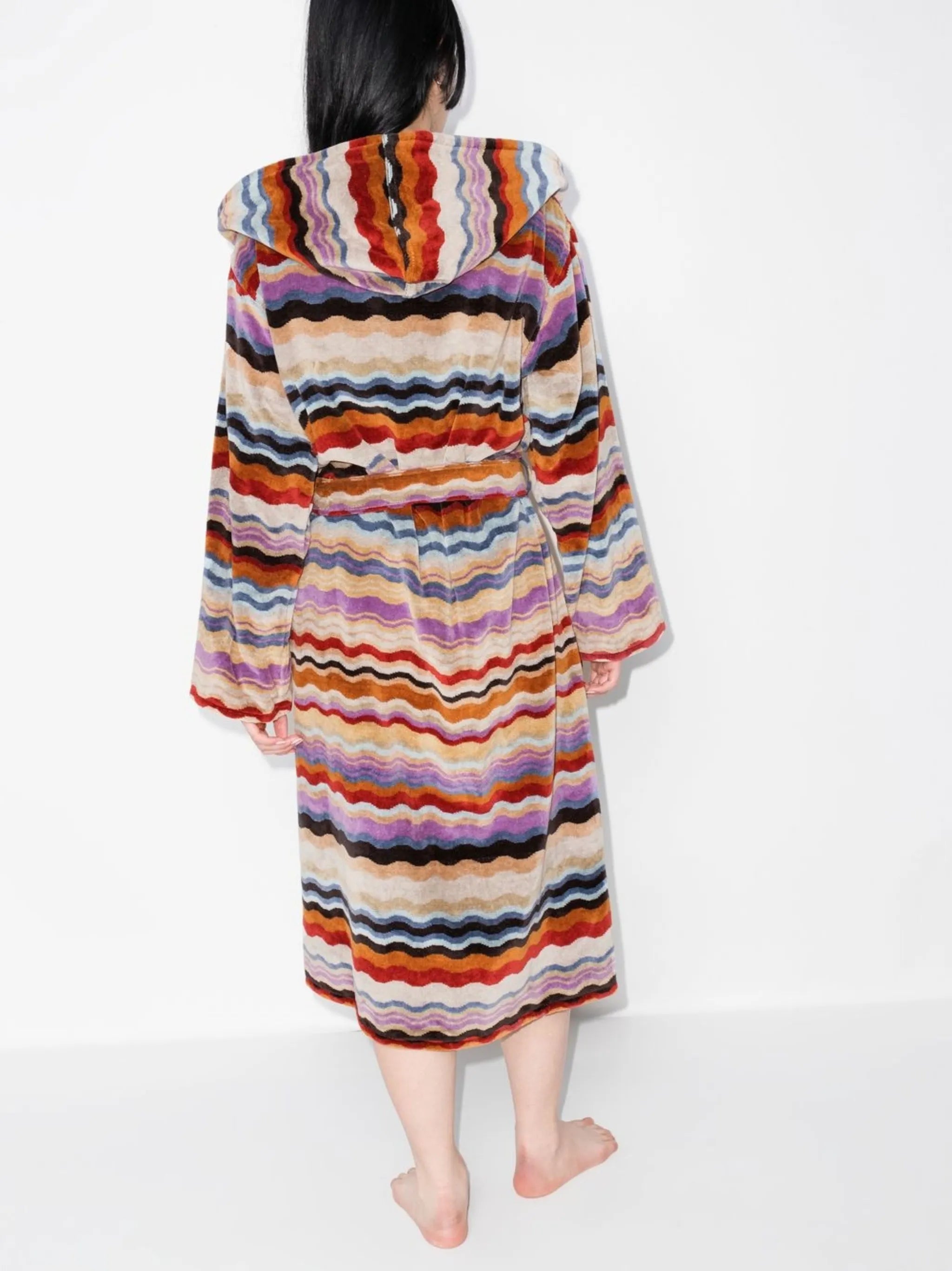 Bonnie zig-zag pattern dressing gown