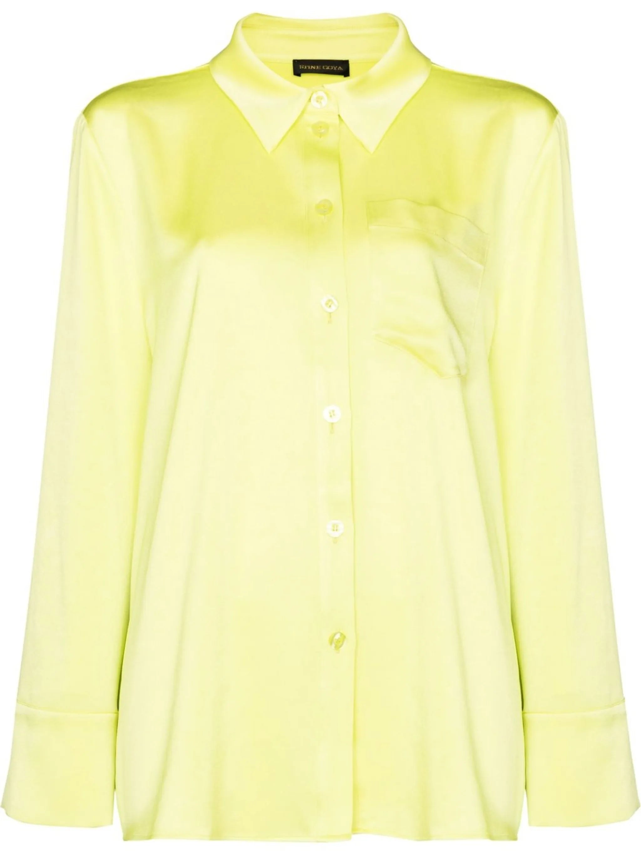 Summer oversized satin shirt
