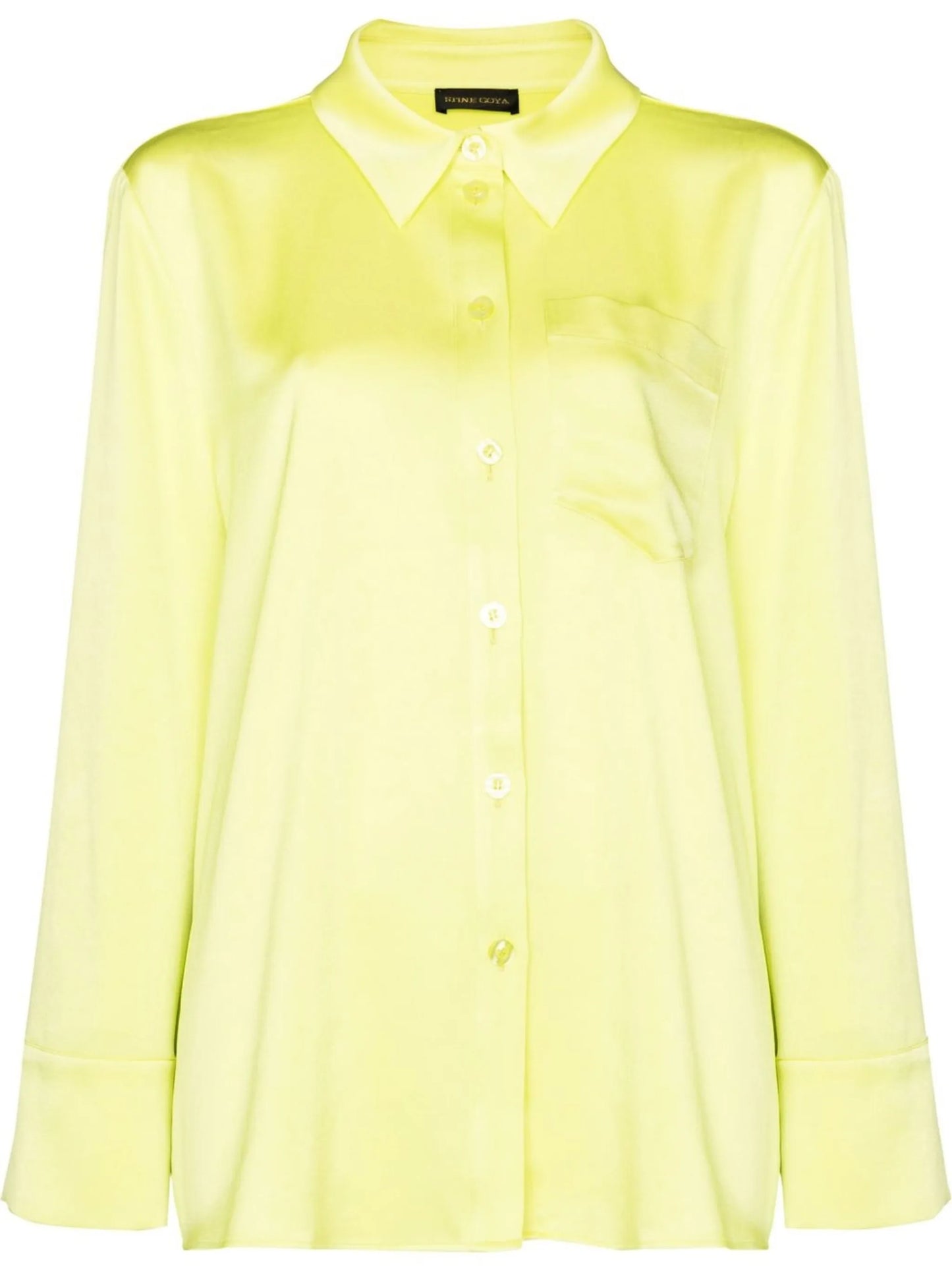 Summer oversized satin shirt