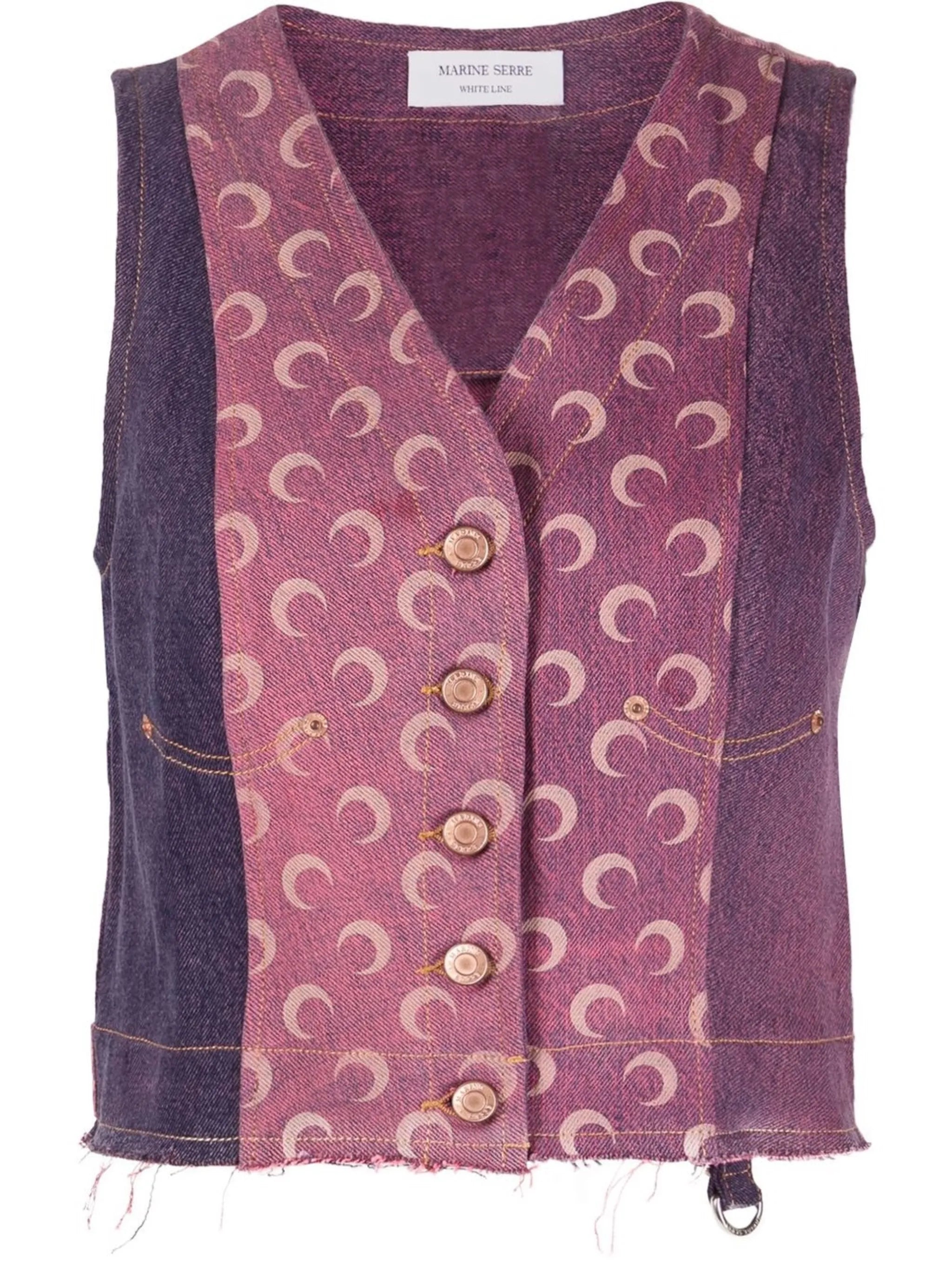 moon-print waistcoat