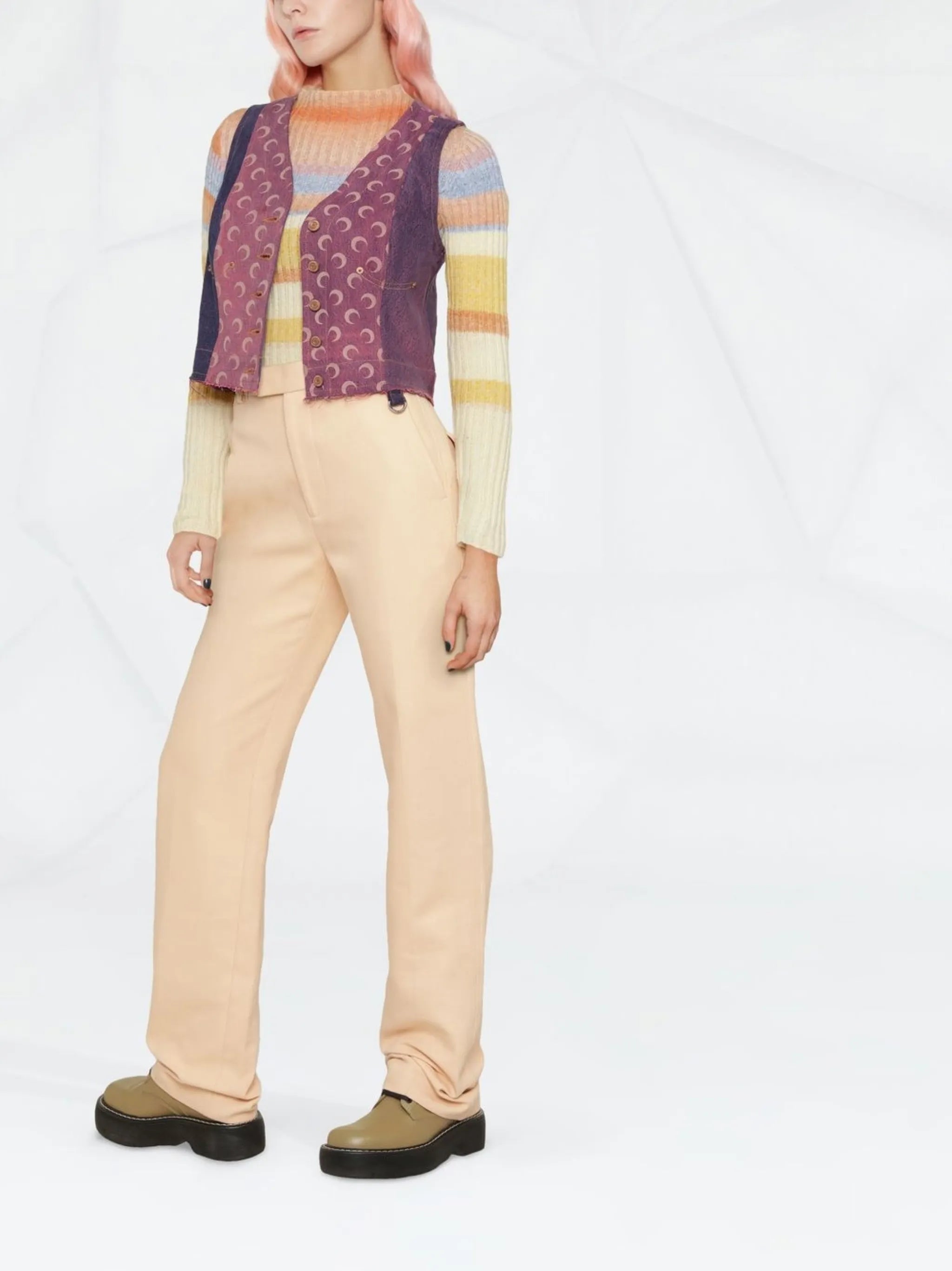 moon-print waistcoat