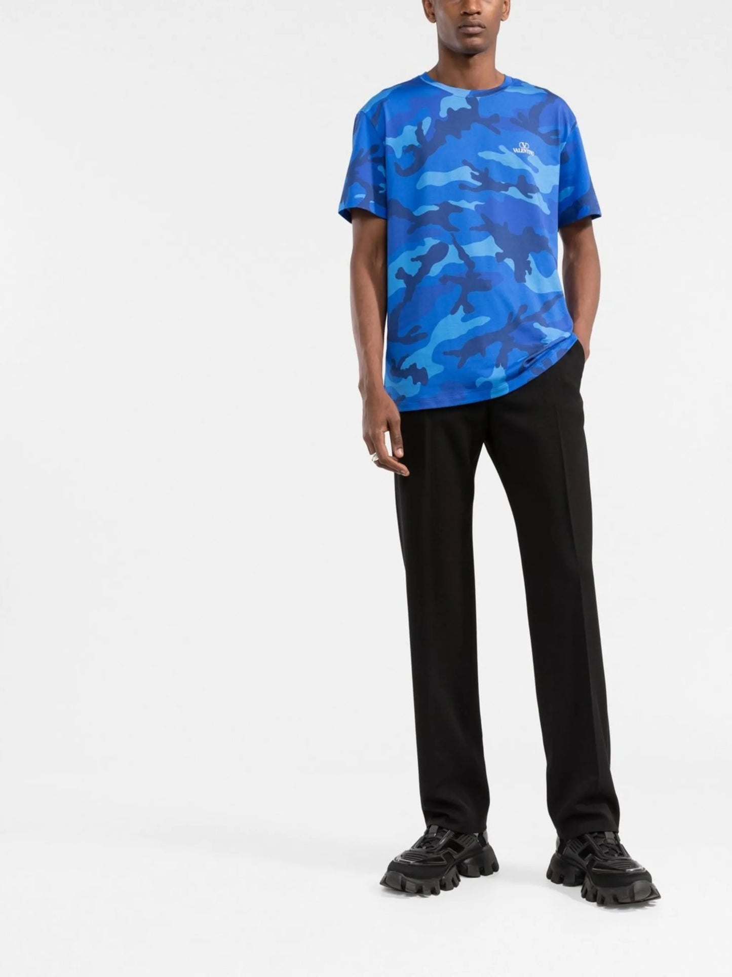 camouflage-print cotton T-shirt