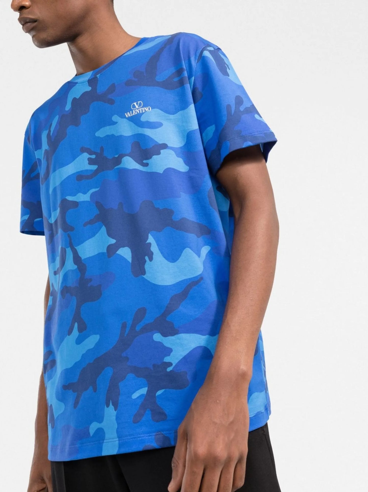 camouflage-print cotton T-shirt