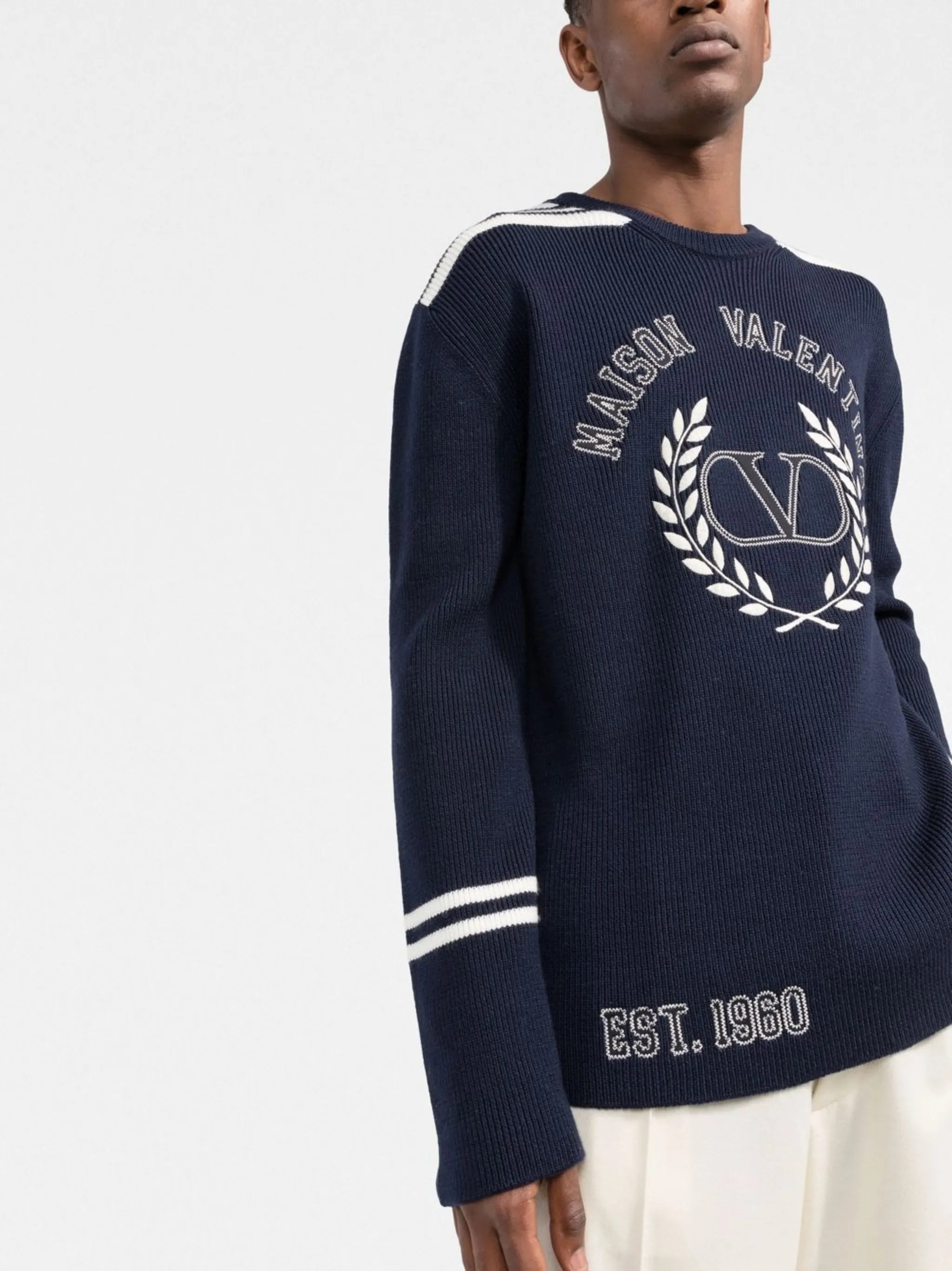 logo-embroidered jumper