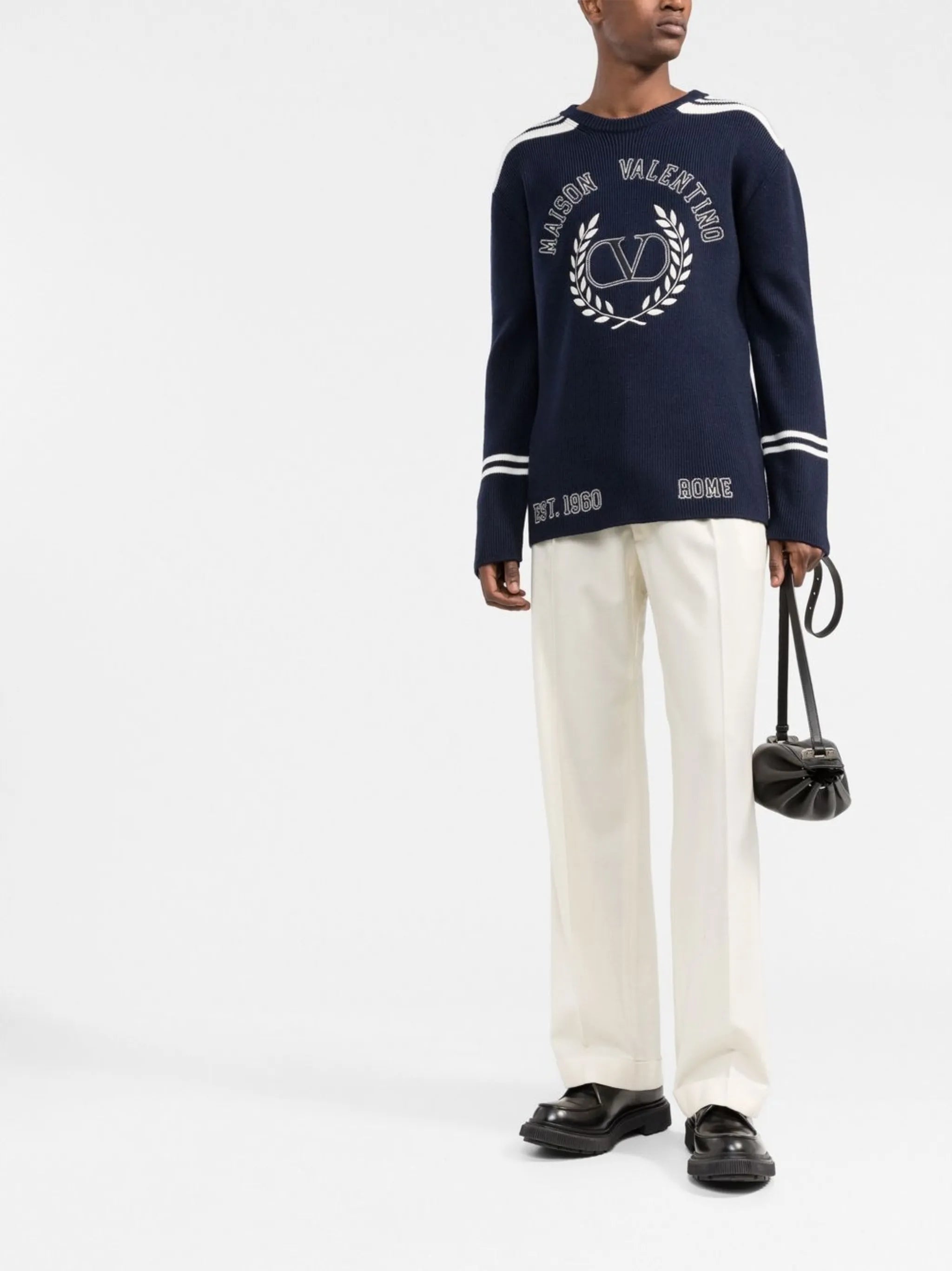 logo-embroidered jumper