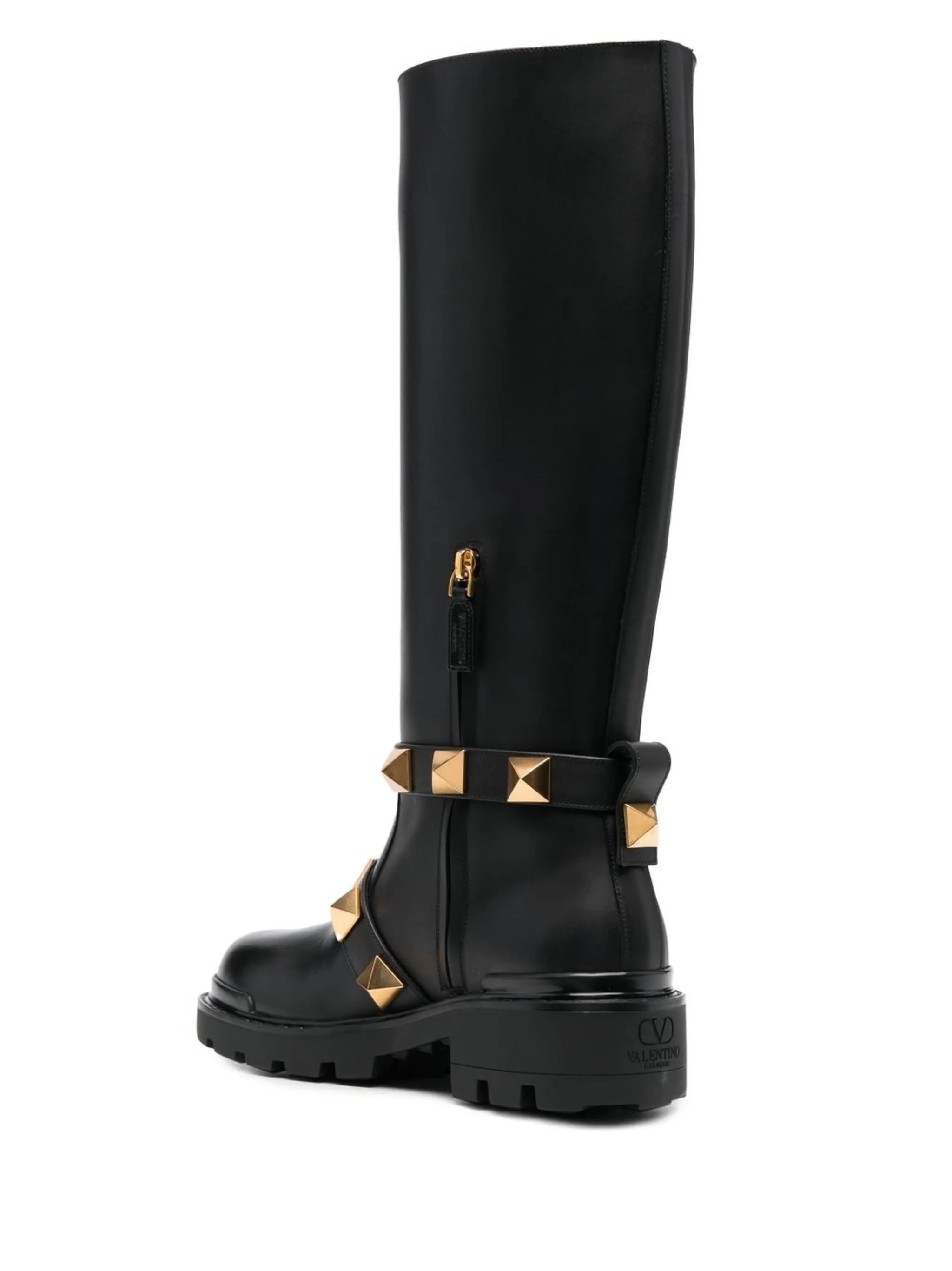 Rockstud biker boots