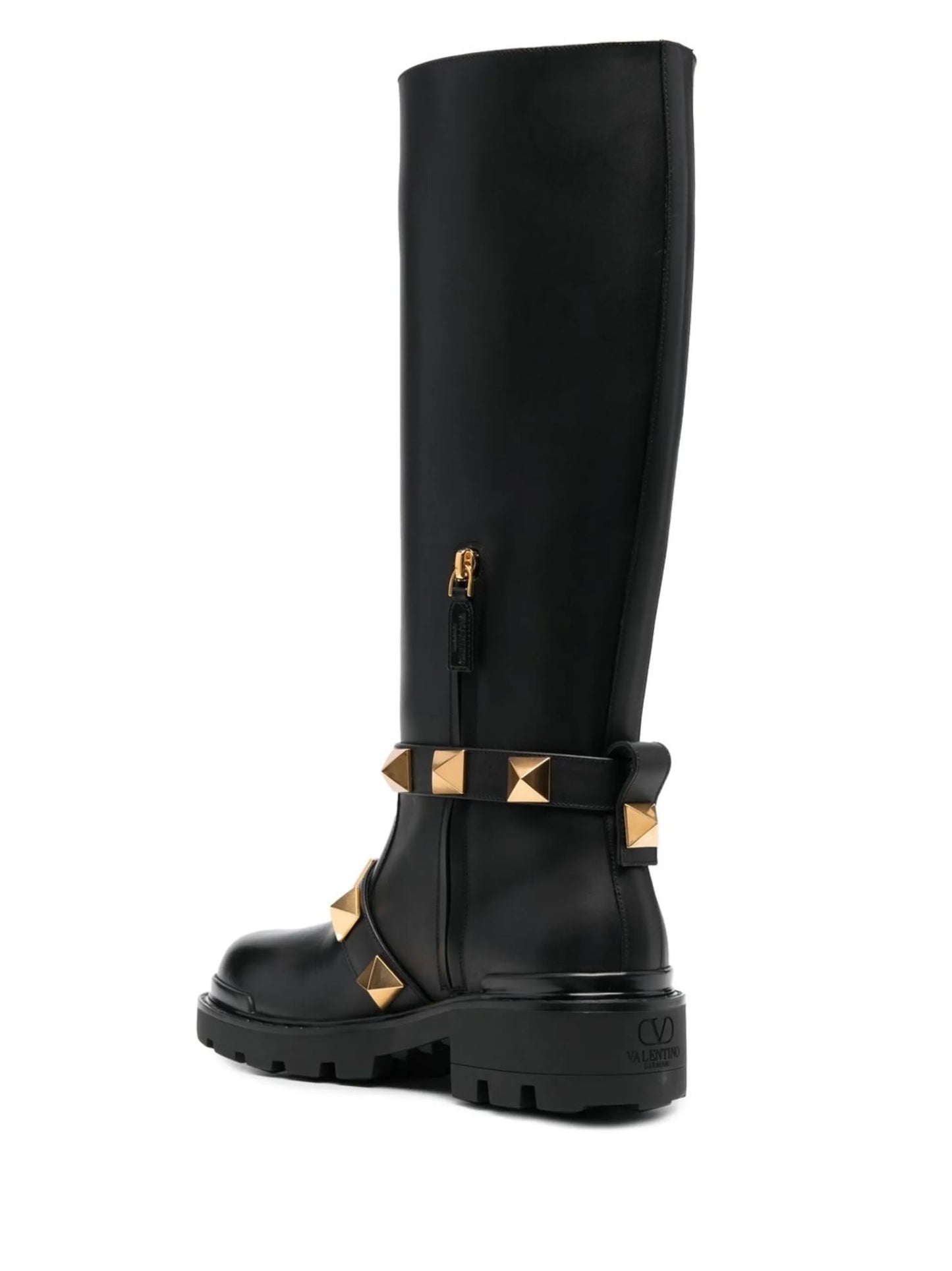Rockstud biker boots