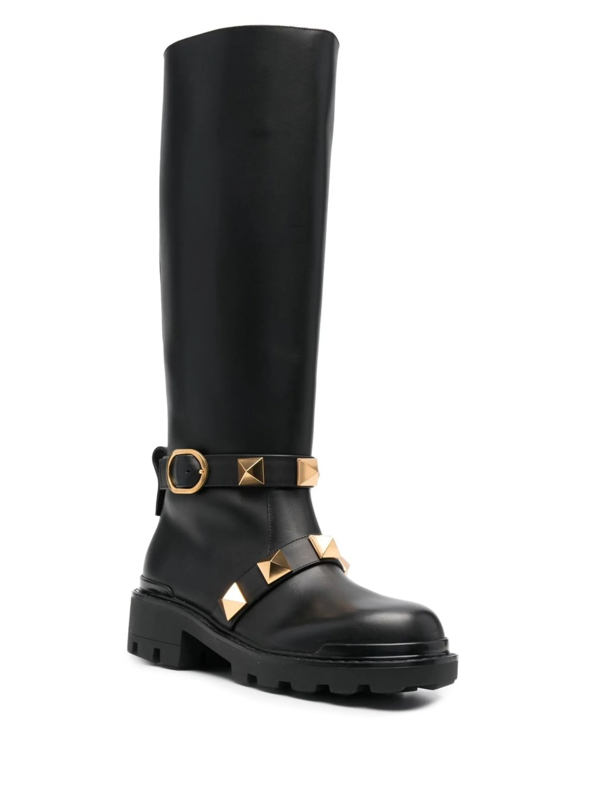 Rockstud biker boots