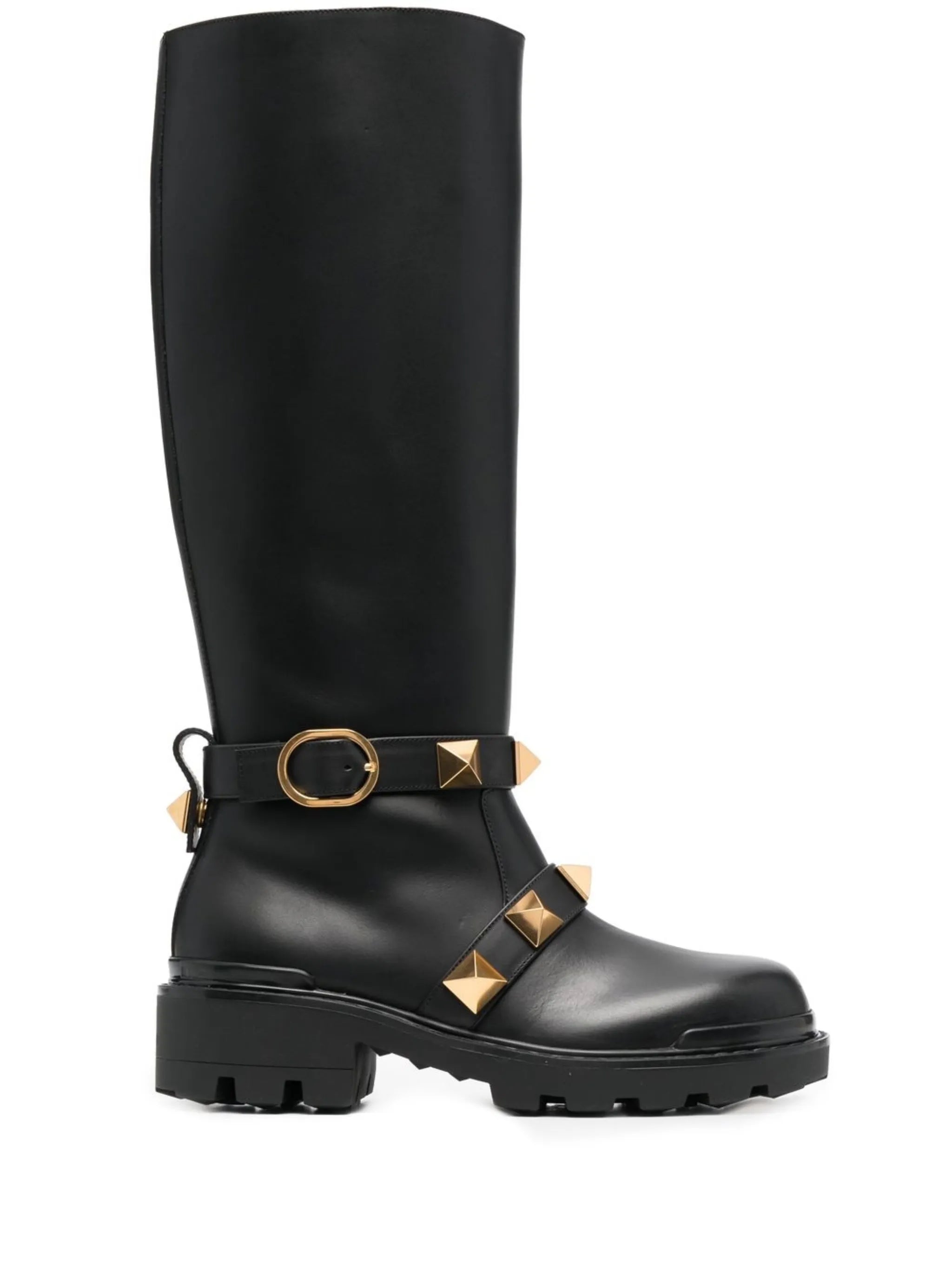 Rockstud biker boots
