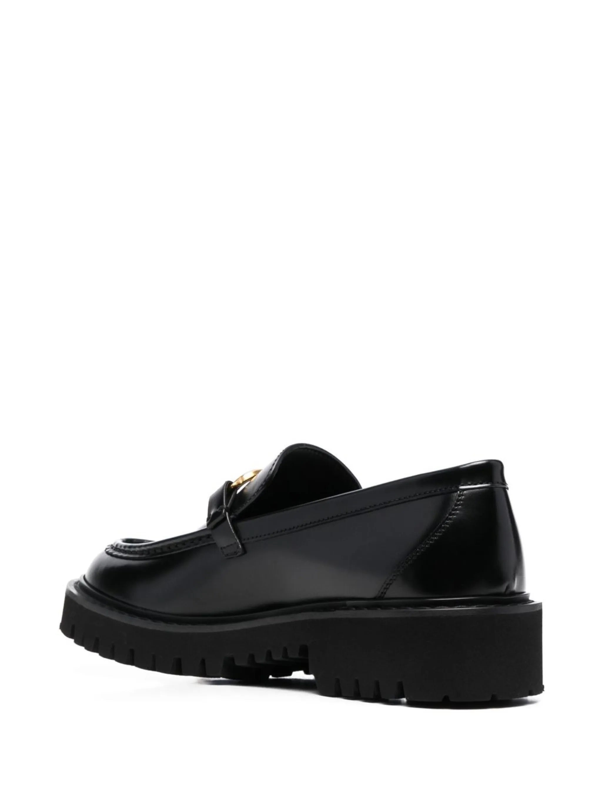 VLogo Signature leather loafers