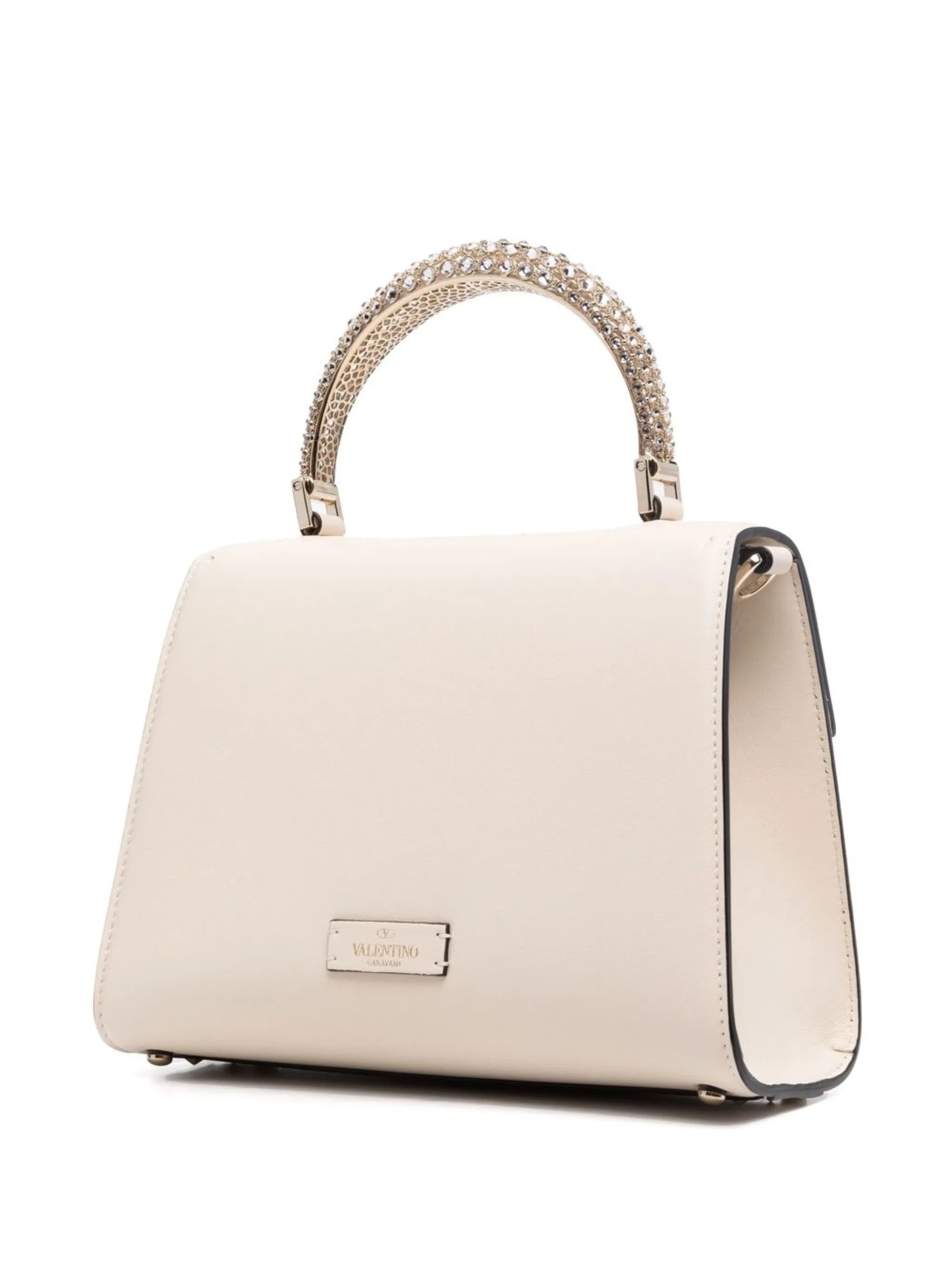 VSling crystal-embellished leather tote bag