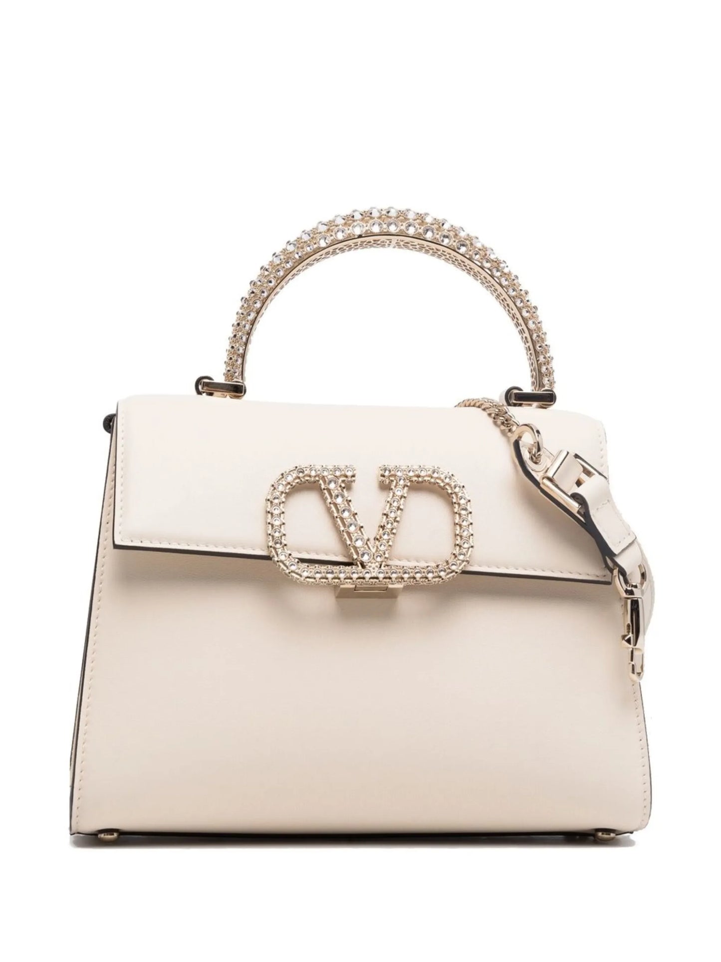 VSling crystal-embellished leather tote bag