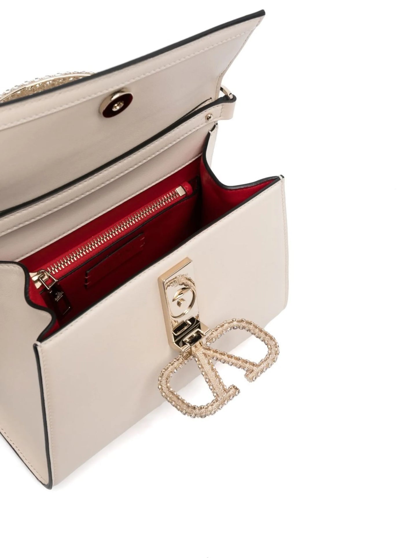 VSling crystal-embellished leather tote bag