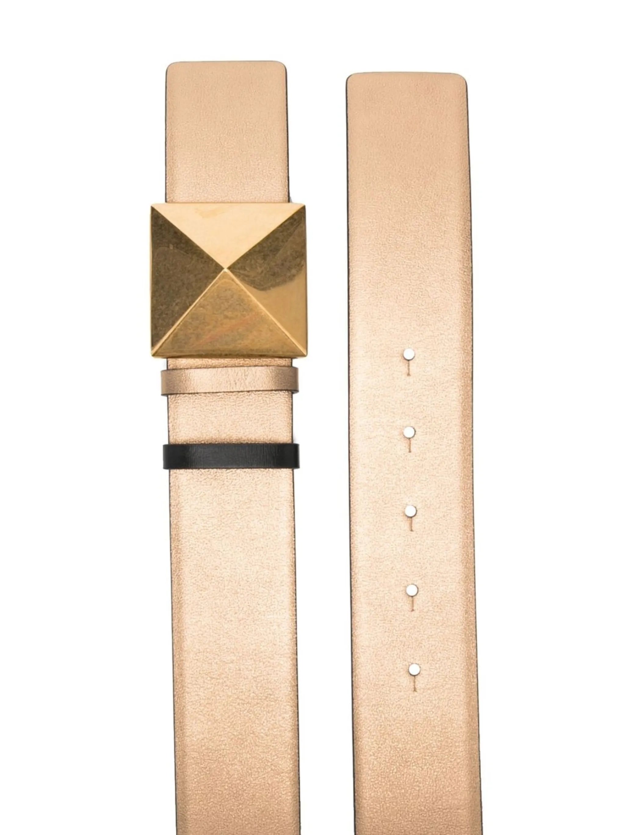 Rockstud leather belt