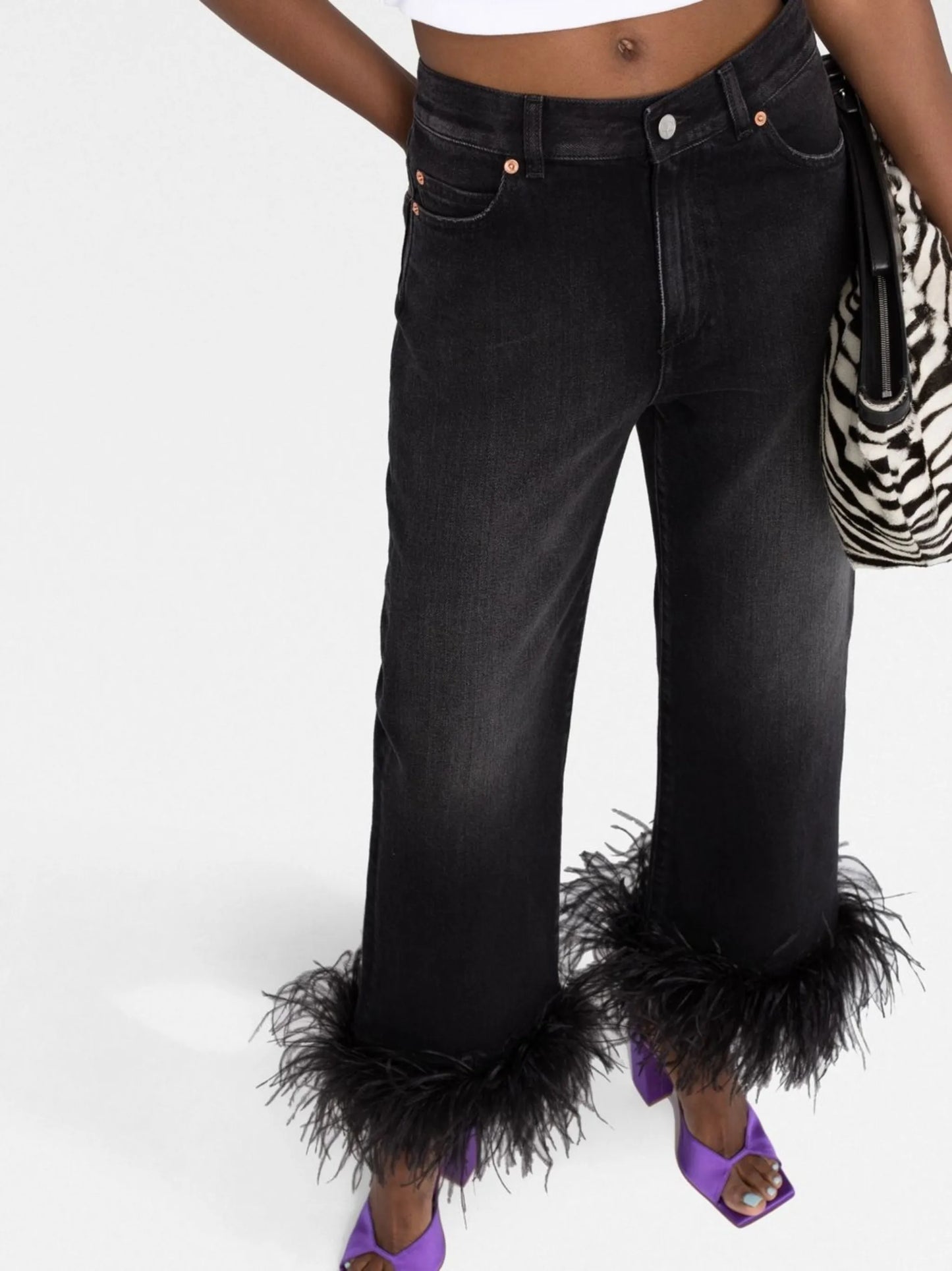 embroidered-feathers jeans