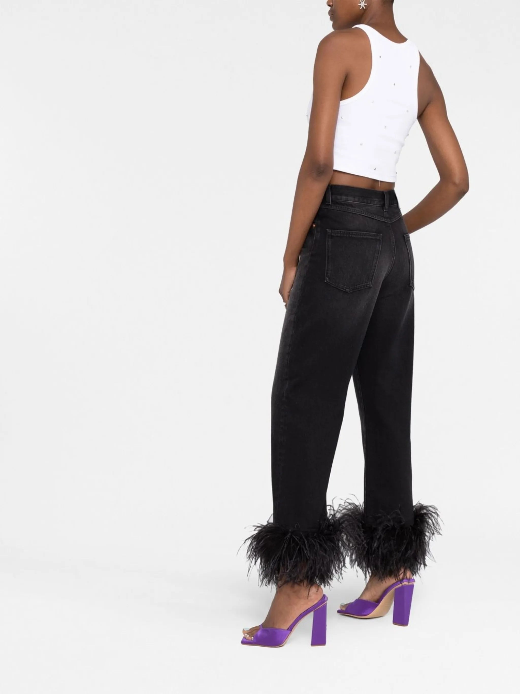 embroidered-feathers jeans