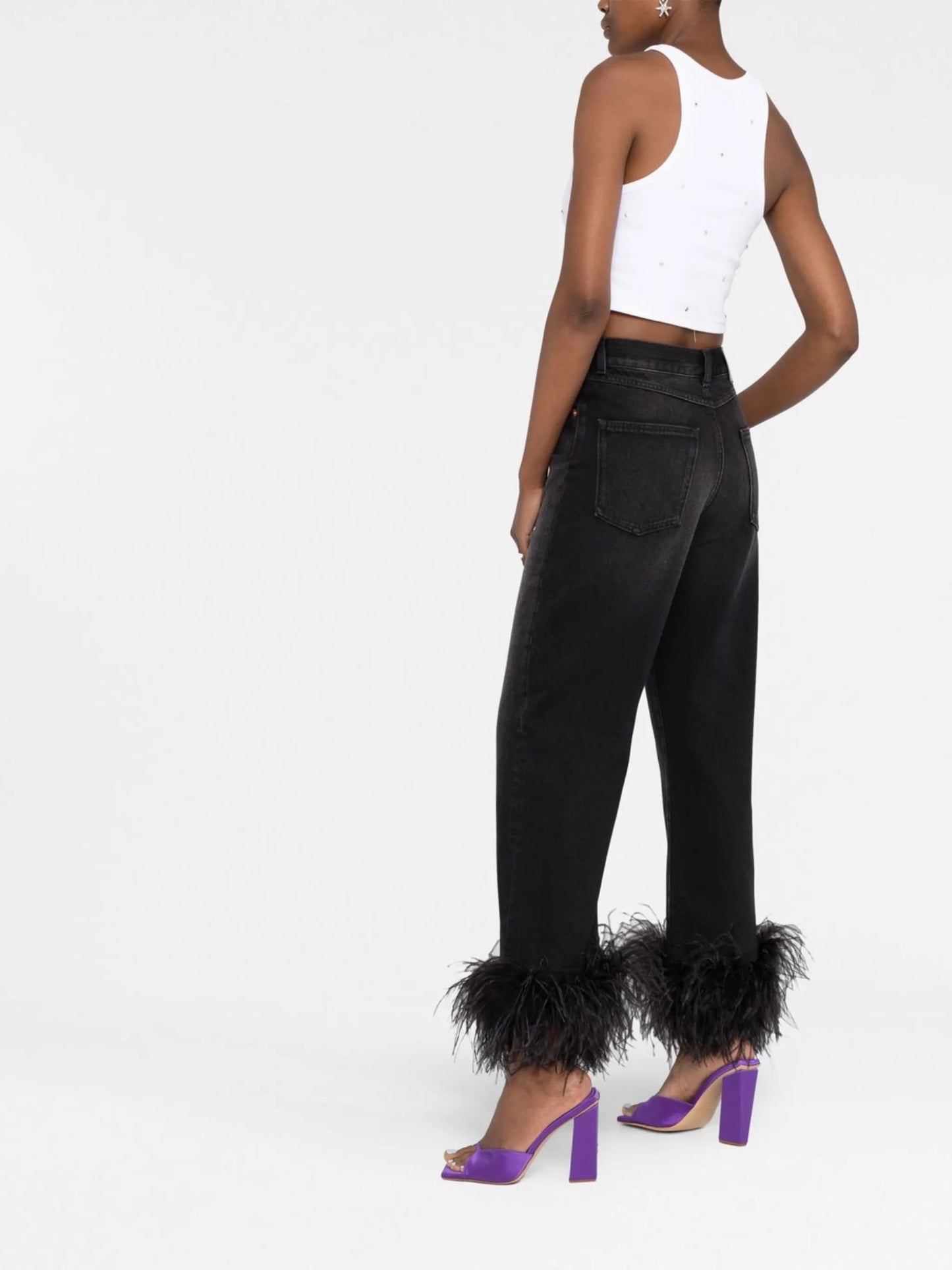 embroidered-feathers jeans